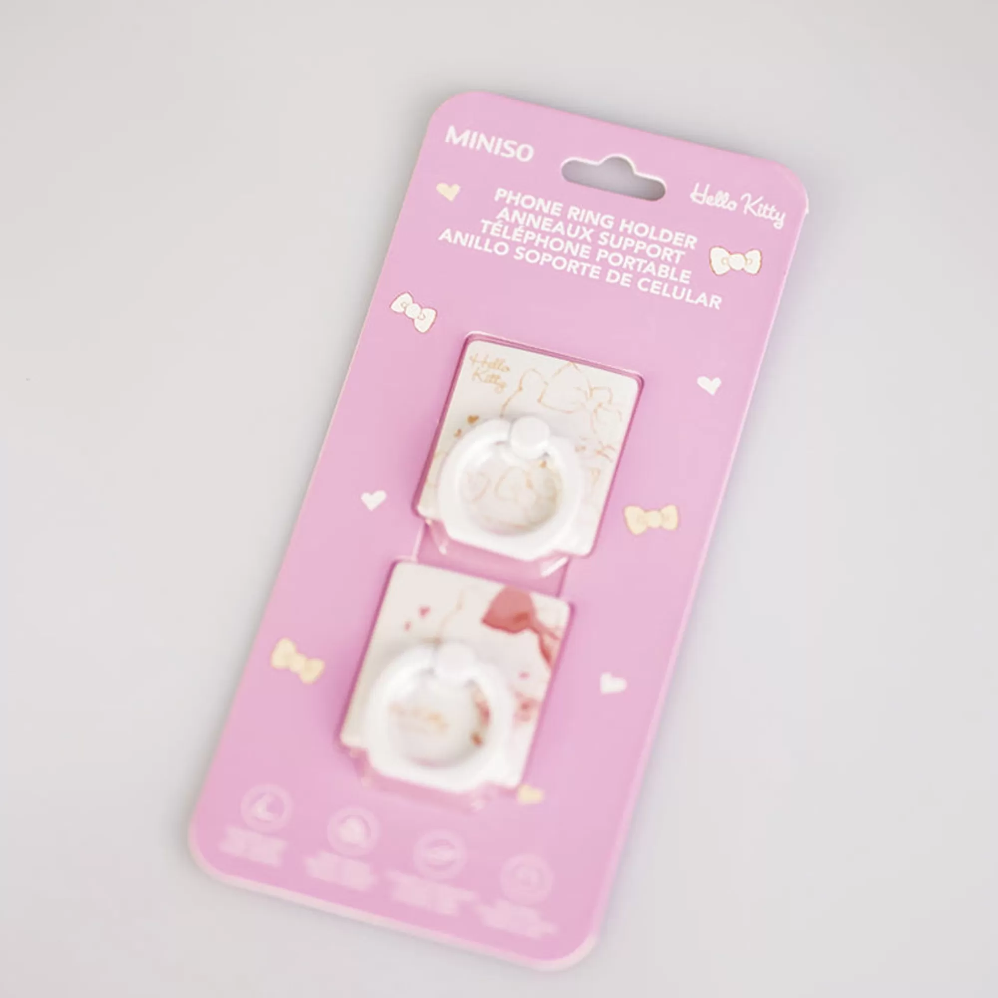 MINISO Sanrio-Anello Per Cellulare - Hello Kitty (1Pz)