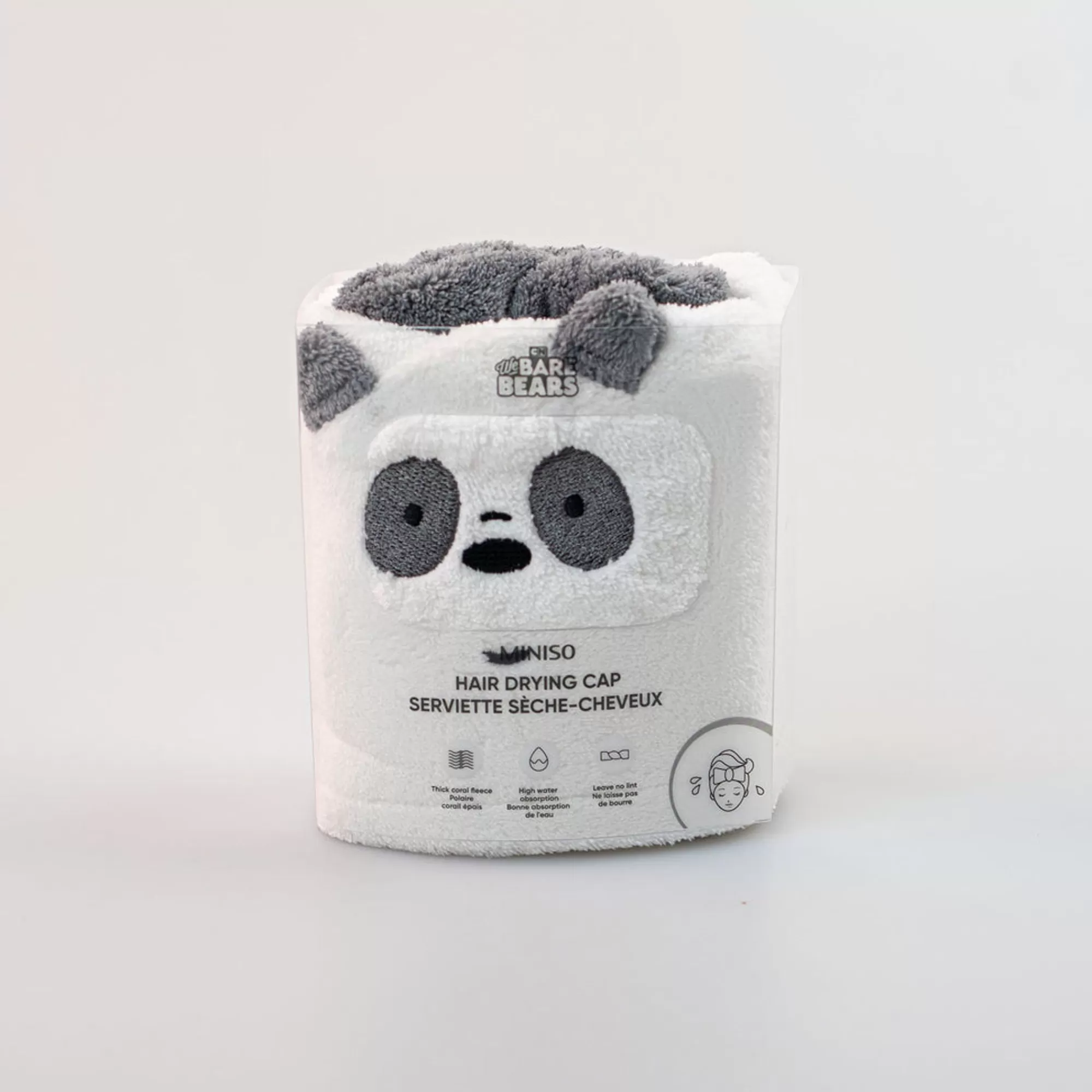 MINISO We Bare Bears-Asciugamano Per Capelli We Bare Bears (1Pz)