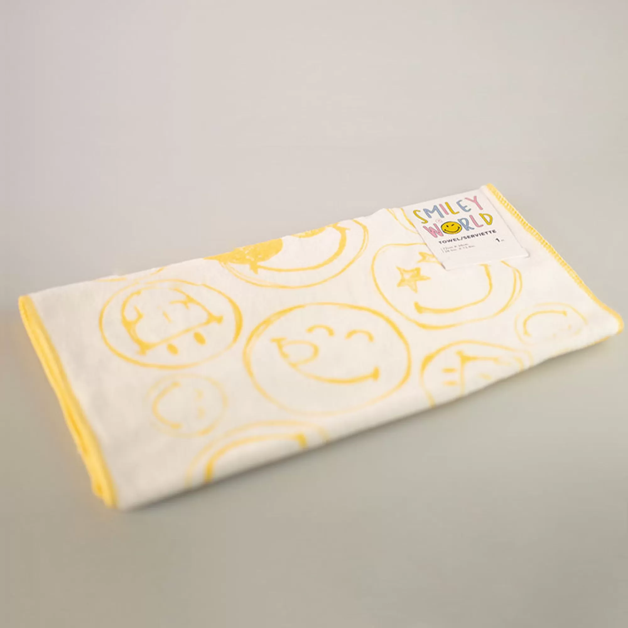 MINISO Smiley World-Asciugamano Piccolo Collezione Smiley World - Giallo