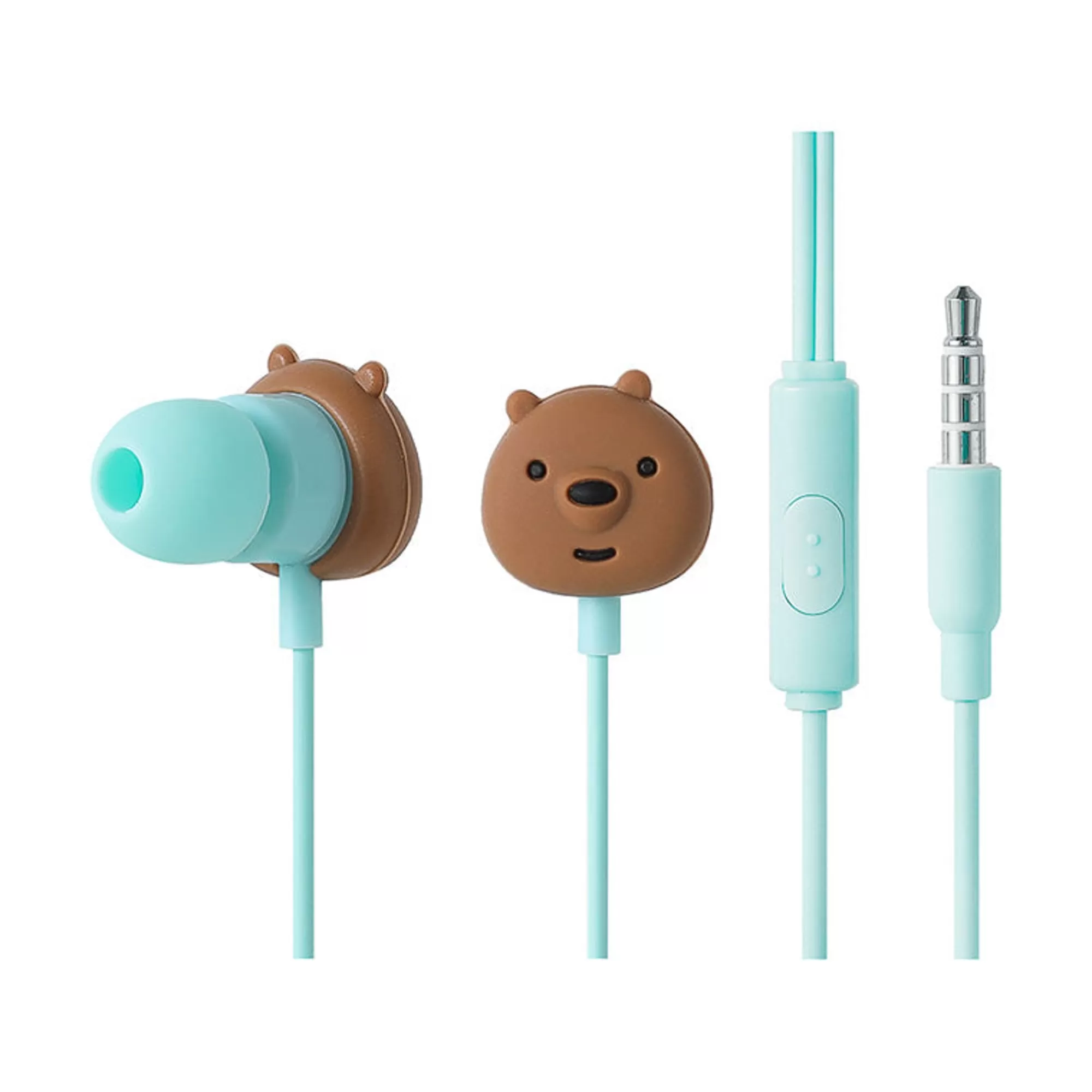 MINISO We Bare Bears-Auricolari Grizzly Di We Bare Bears Marroni