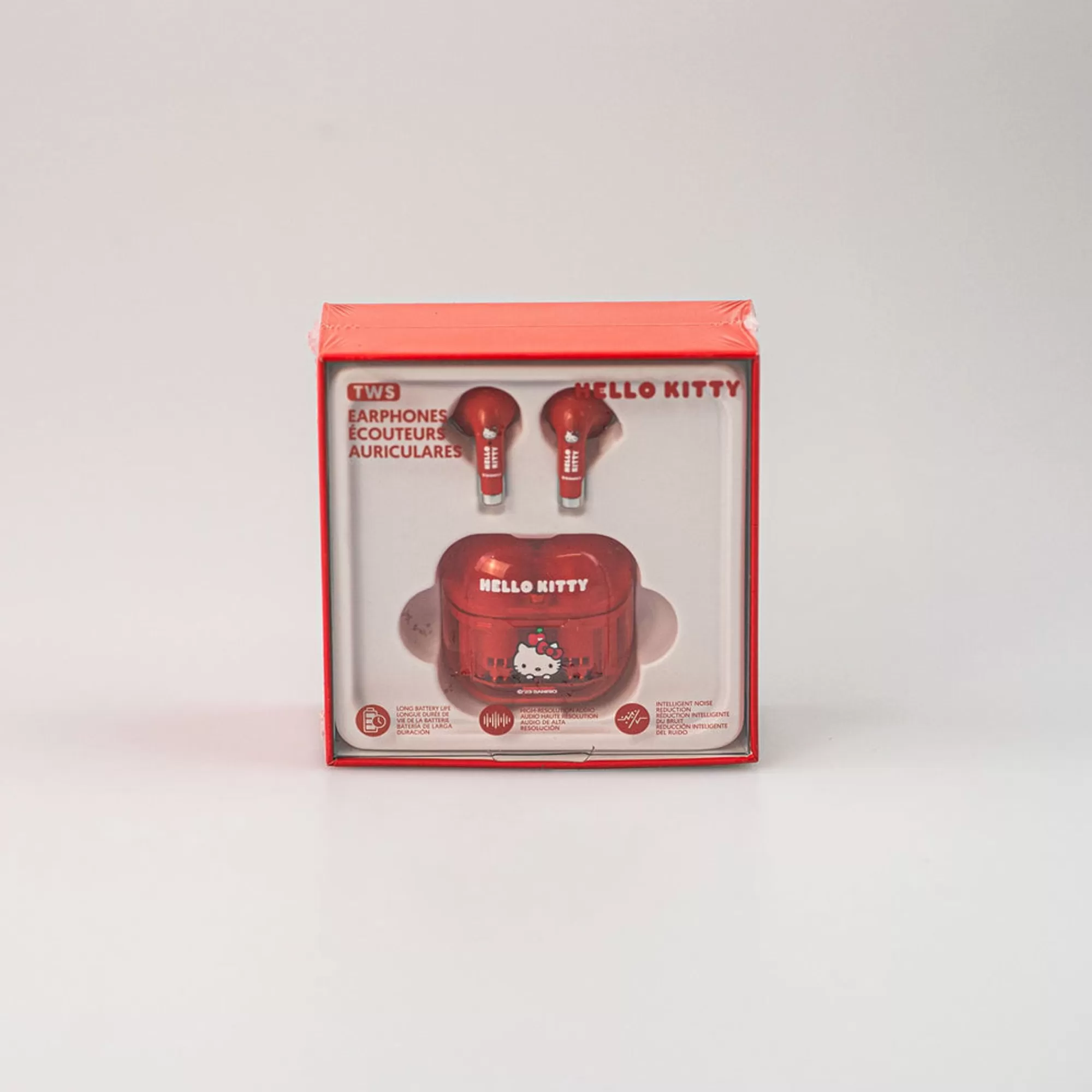 MINISO Sanrio-Auricolari Hello Kitty Apple (Rosso)