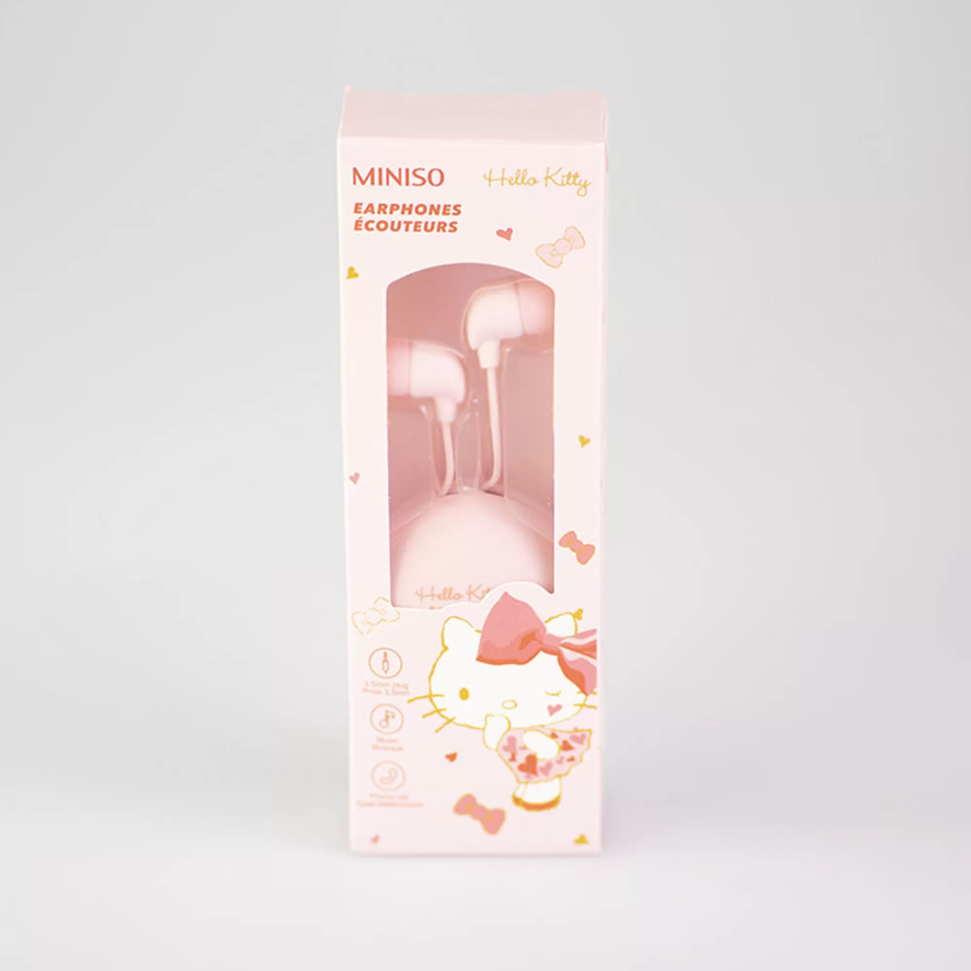 MINISO Earphones & Headphones-Auricolari Rosa Hello Kitty