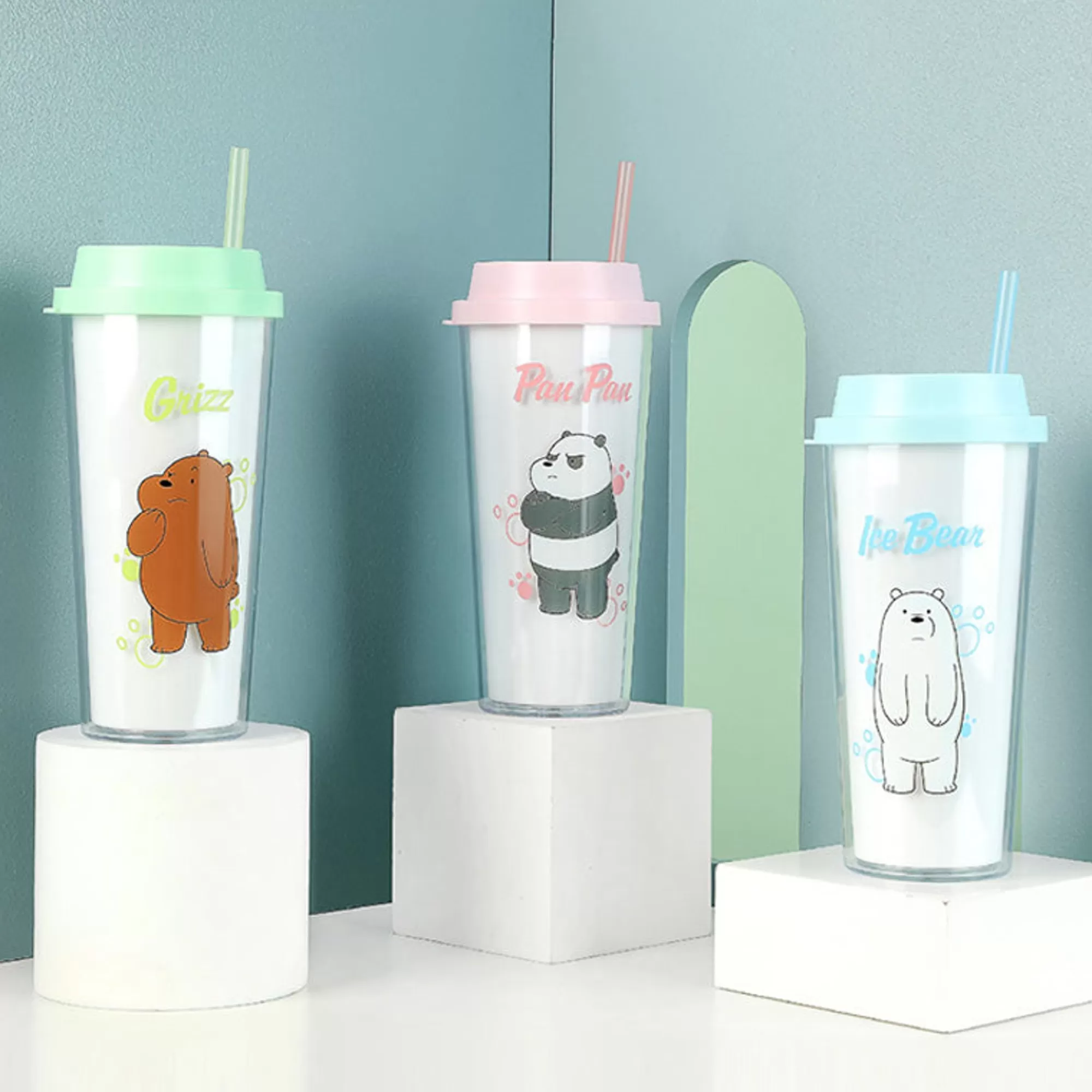 MINISO We Bare Bears-Borraccia - We Bare Bears (550Ml) (1 Pz)