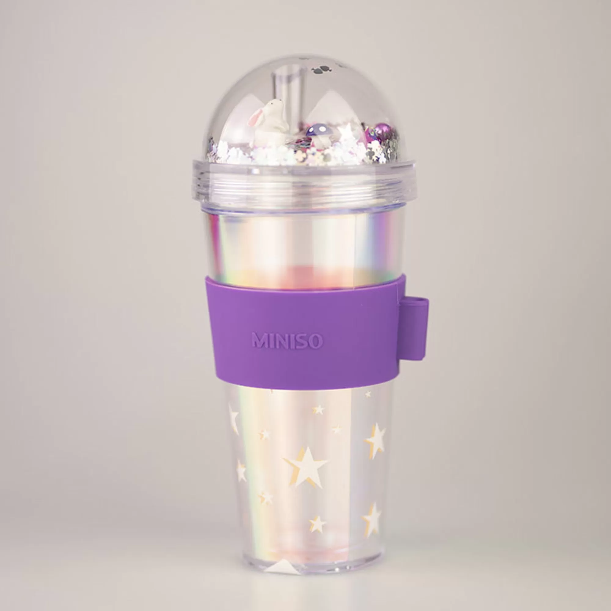 MINISO Borse & Zaini-Borraccia Con Cannuccia - Illusion - 420Ml