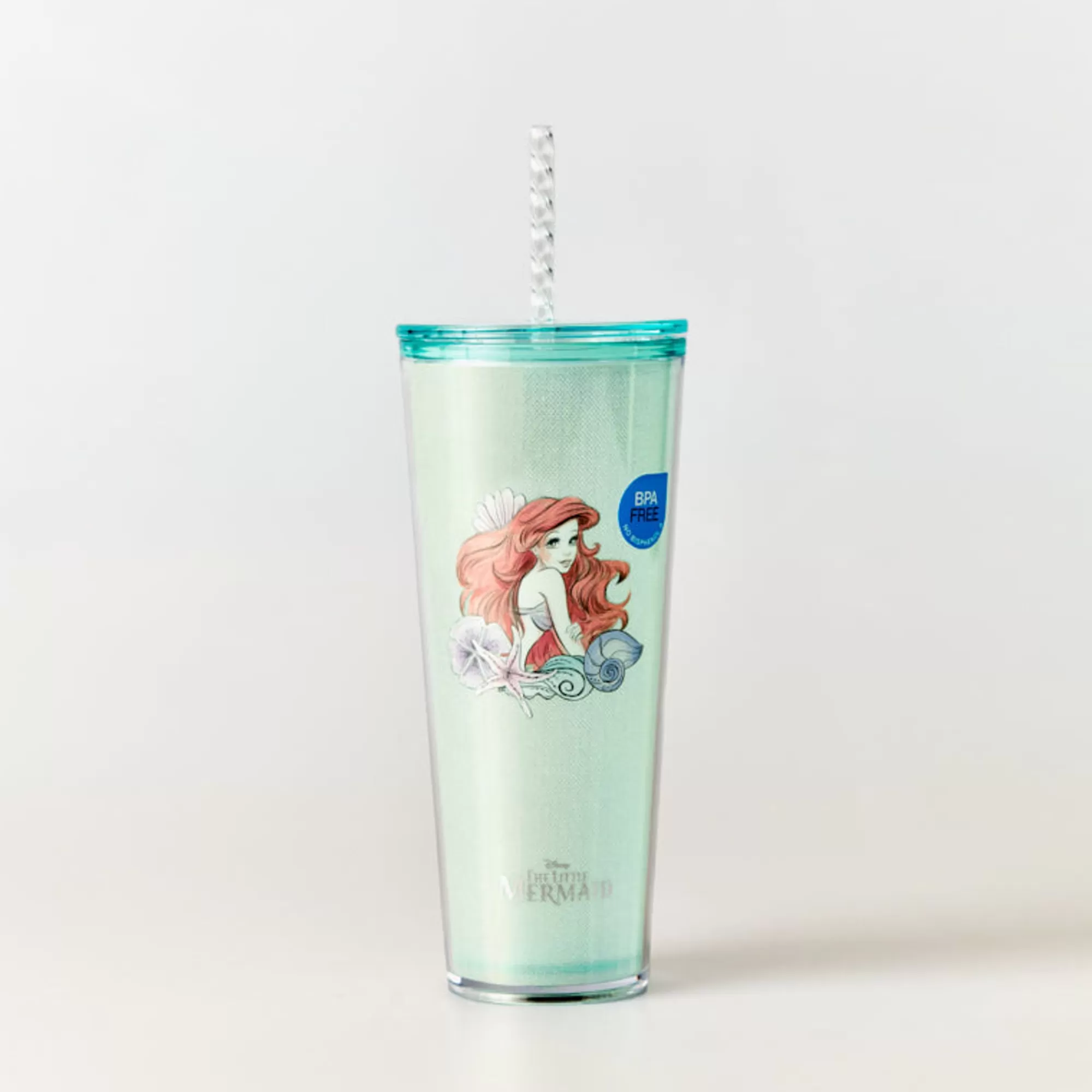 MINISO Borse & Zaini-Borraccia Con Cannuccia - La Sirenetta