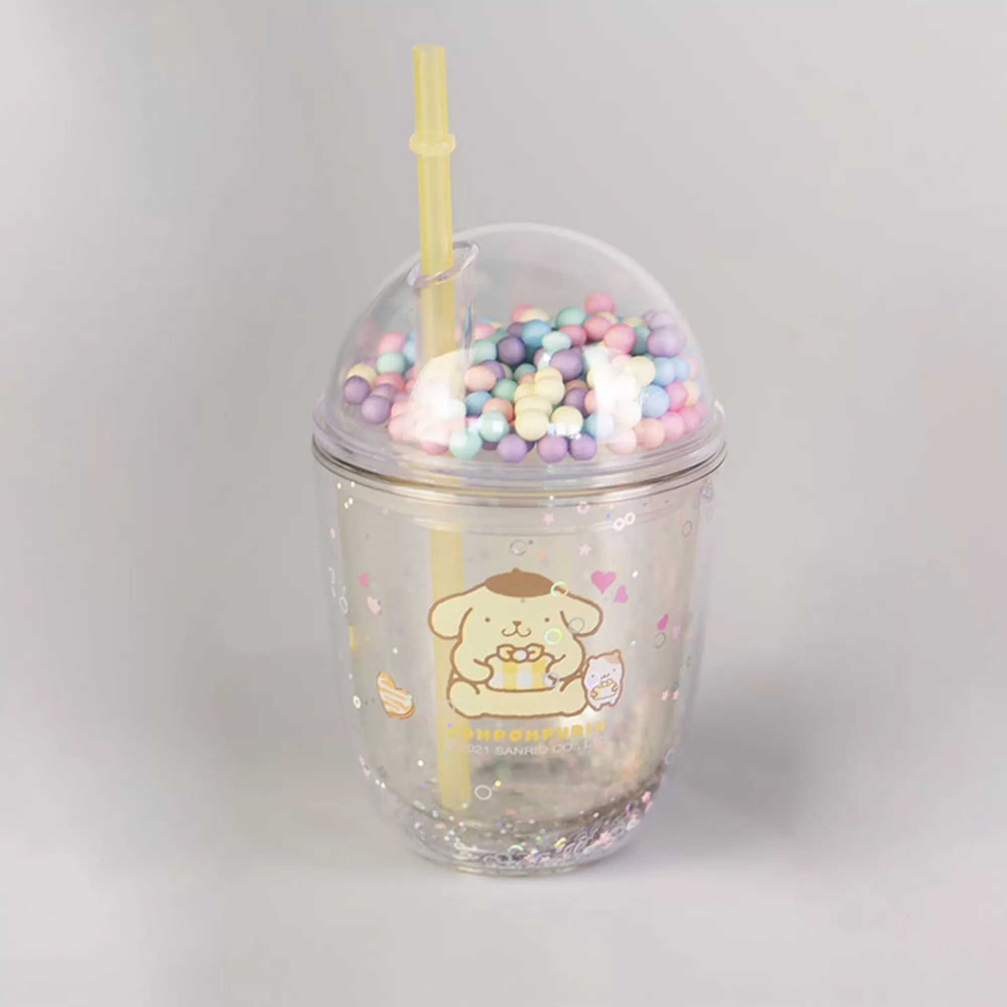 MINISO Sanrio-Borraccia Con Cannuccia Pompompurin - (435Ml)