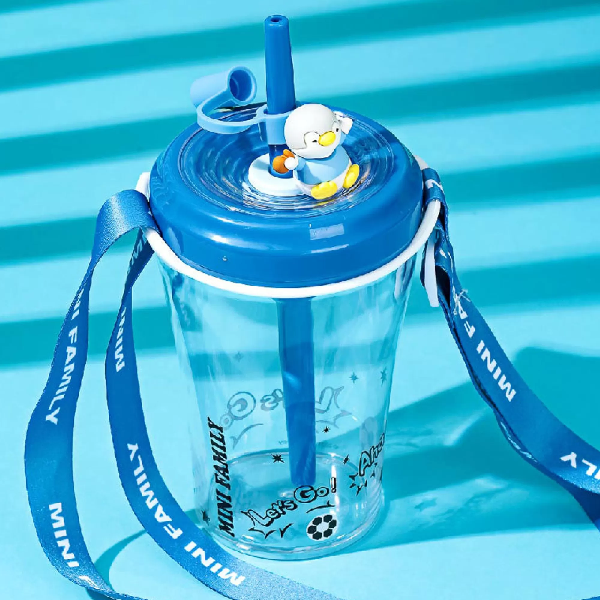 MINISO Borse & Zaini-Borraccia Con Tracolla E Cannuccia (520Ml)