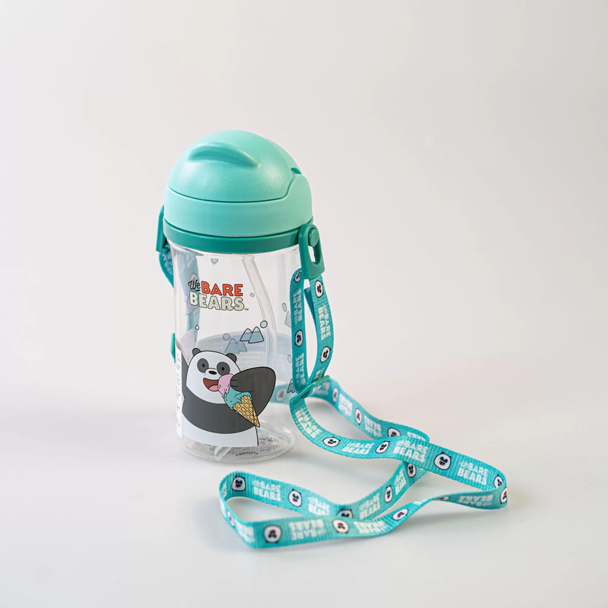 MINISO We Bare Bears-Borraccia We Bare Bears Con Tracolla - Panda
