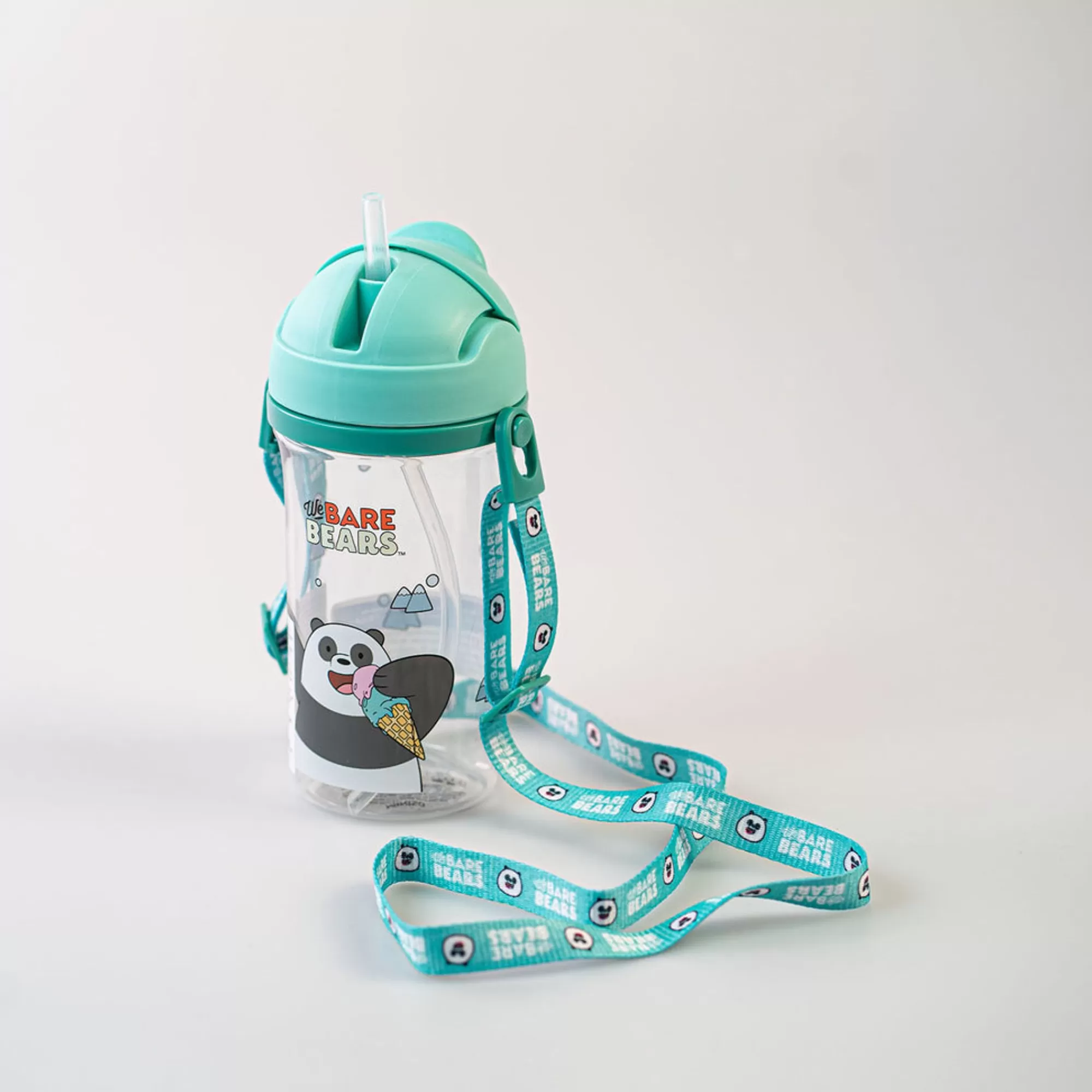 MINISO We Bare Bears-Borraccia We Bare Bears Con Tracolla - Panda
