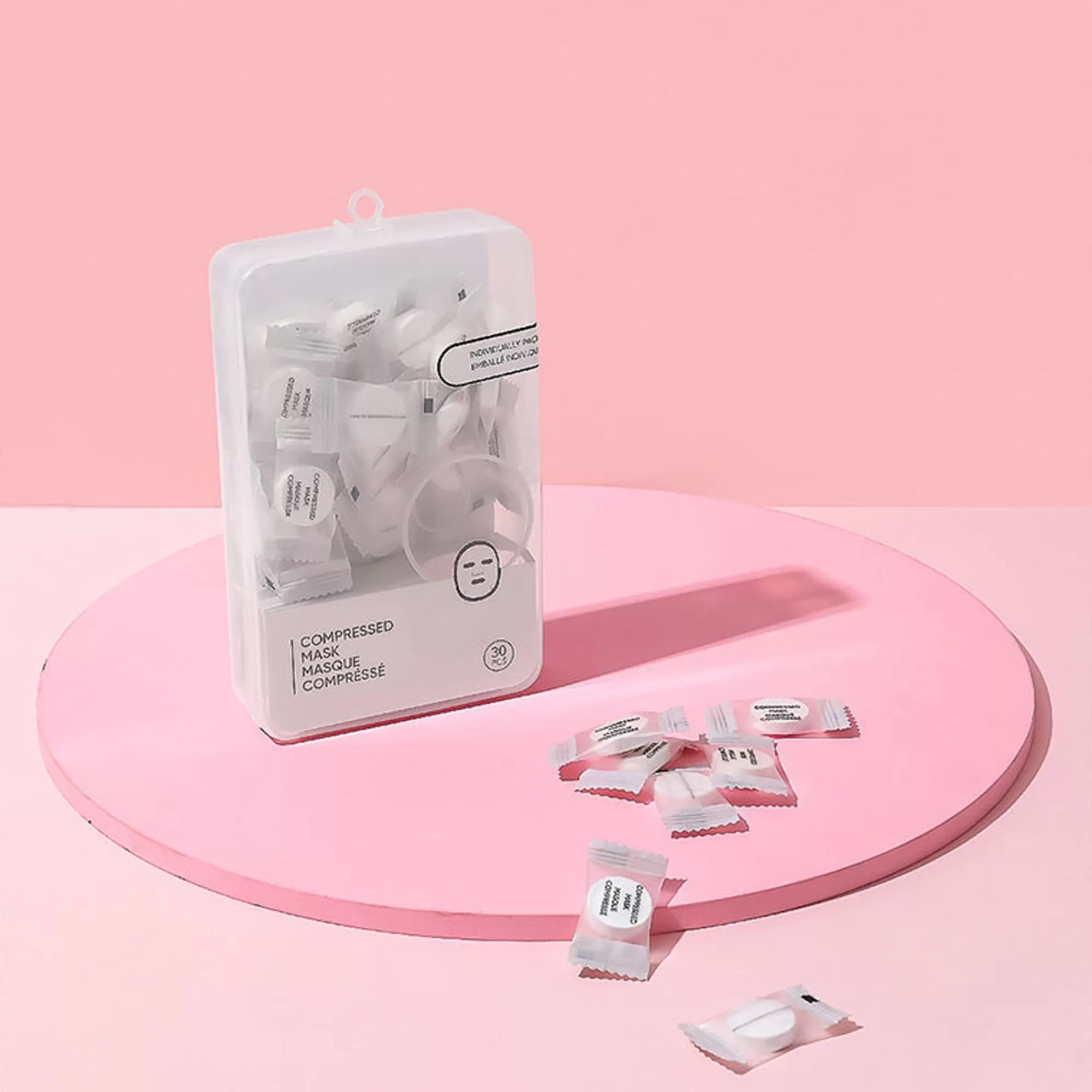 MINISO Skin Care-Box Con 30 Maschere Facciali Compresse E Ciotolina