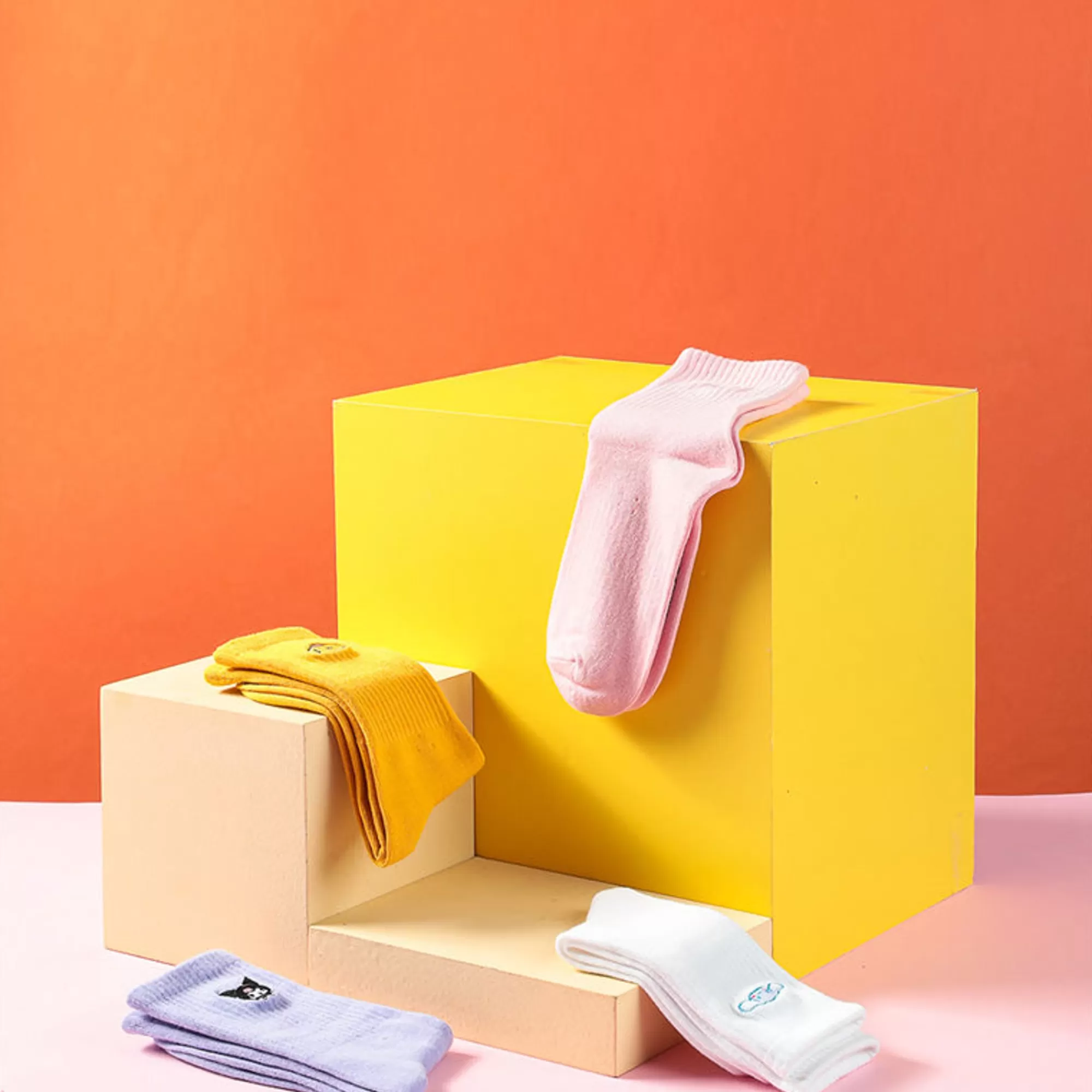 MINISO Accessori-Calzini Bianchi Cinnamoroll