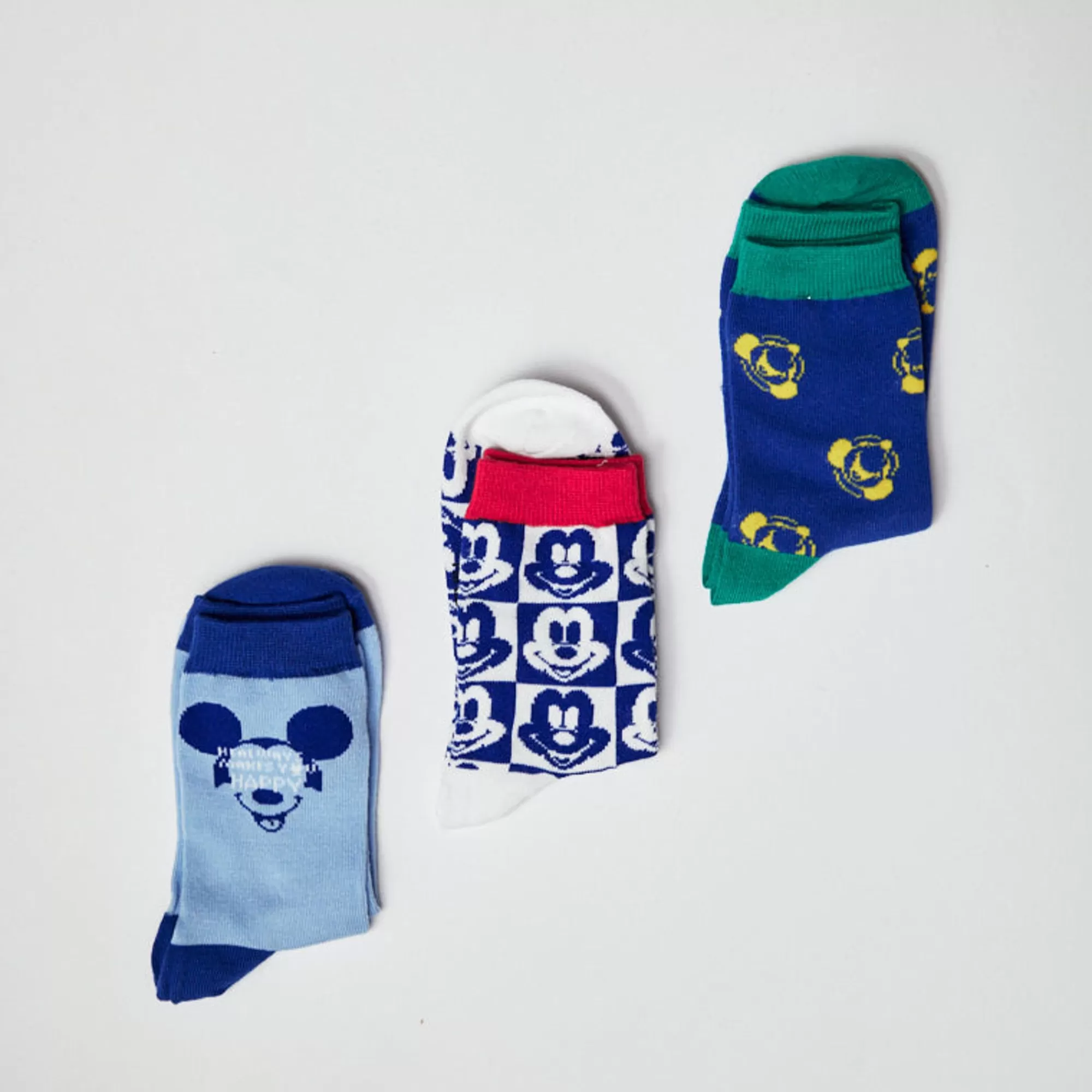 MINISO Accessori-Calzini Mickey Mouse - Disney 100 Anni (3Paia)