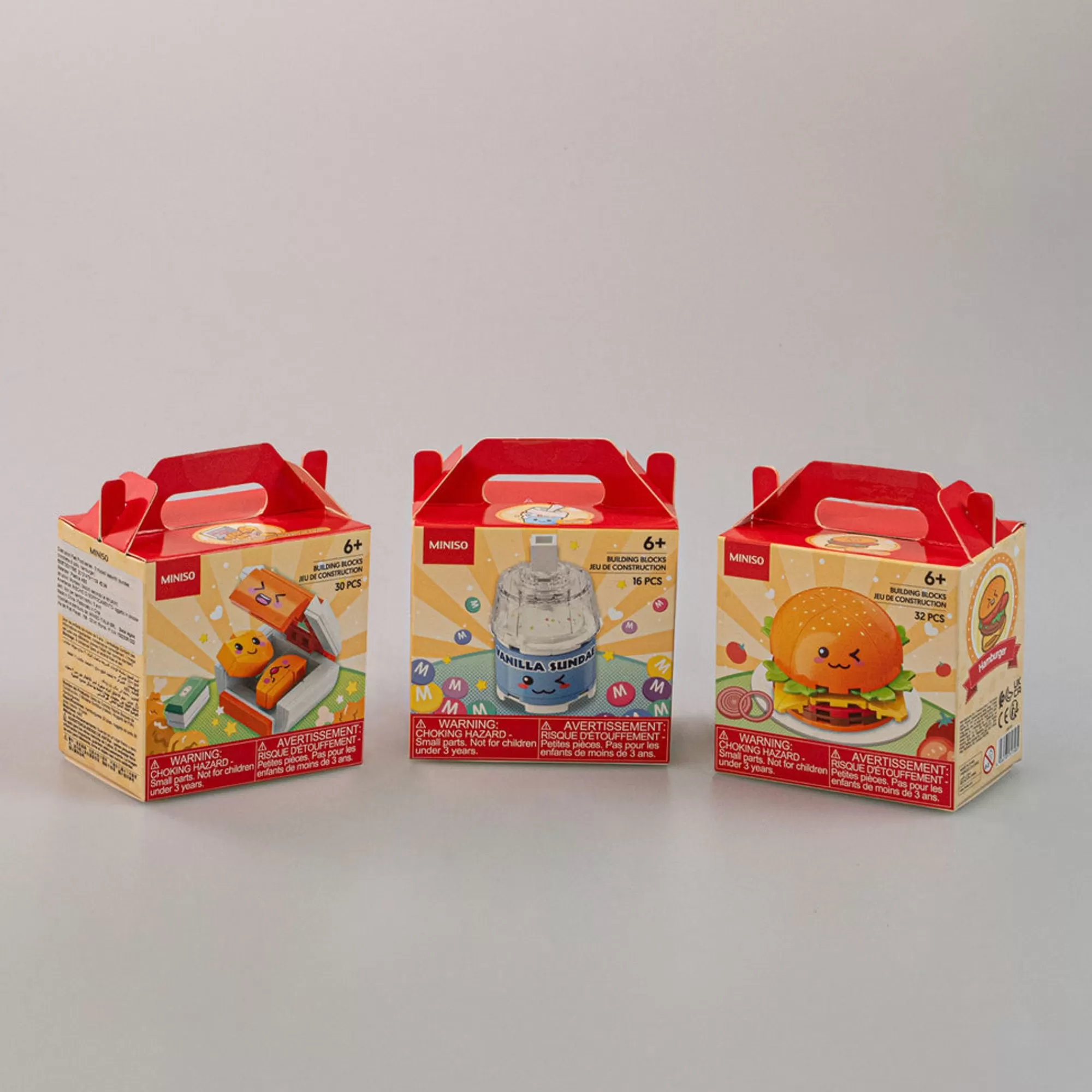 MINISO Toys-Costruzioni Fast Food (1Pz)