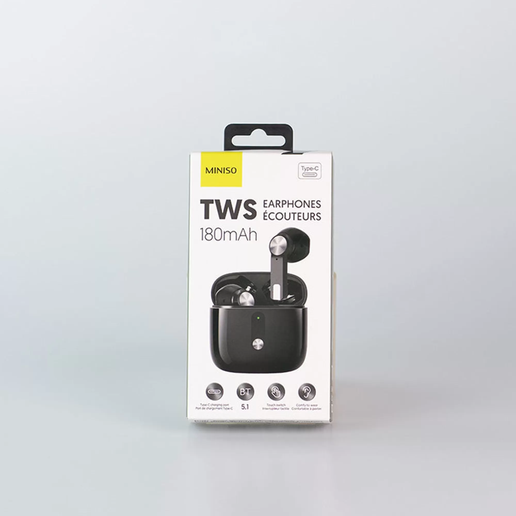 MINISO Earphones & Headphones-Earphones Modello 118 Nere