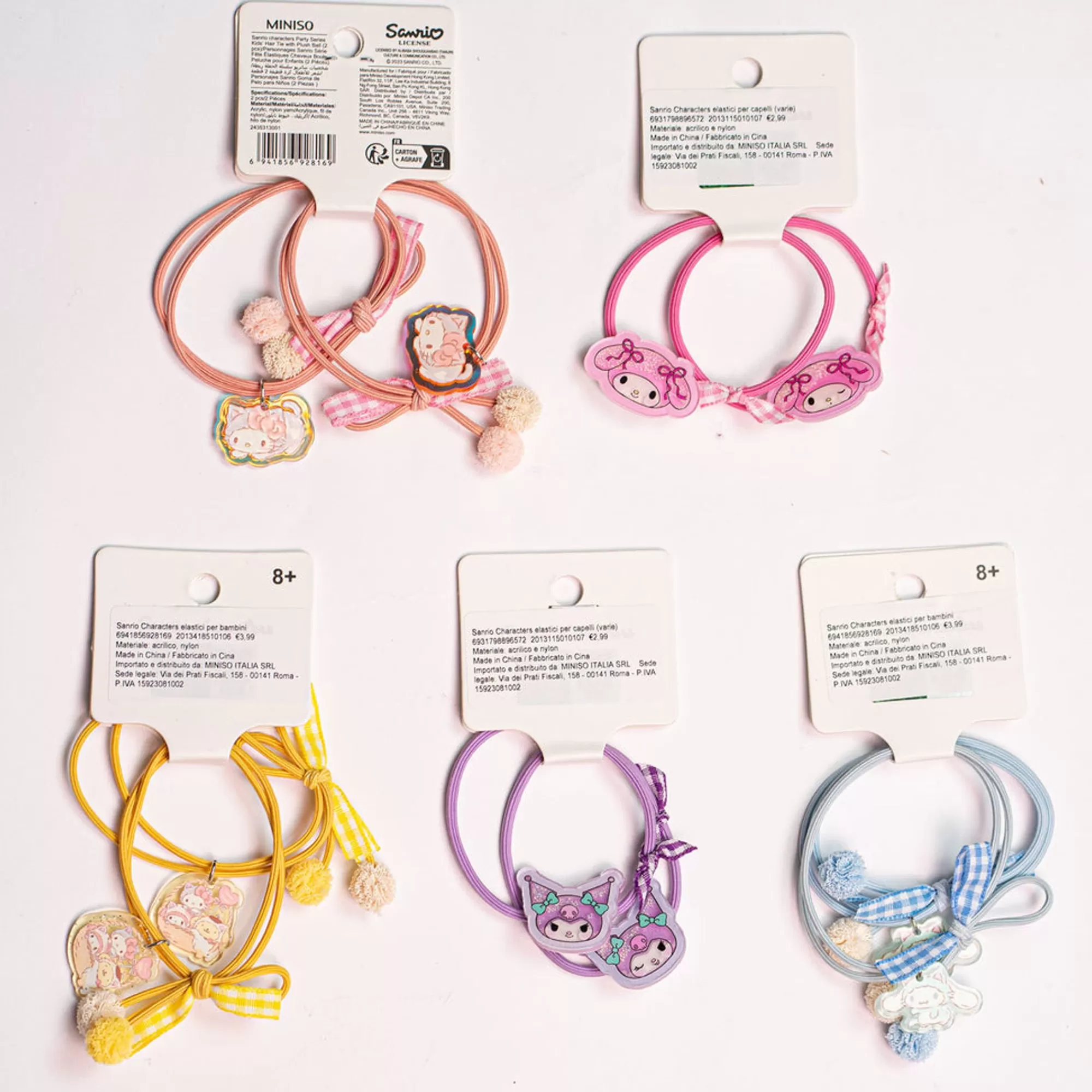MINISO Accessori Capelli-Elastici Per Capelli - Sanrio (1Pz)