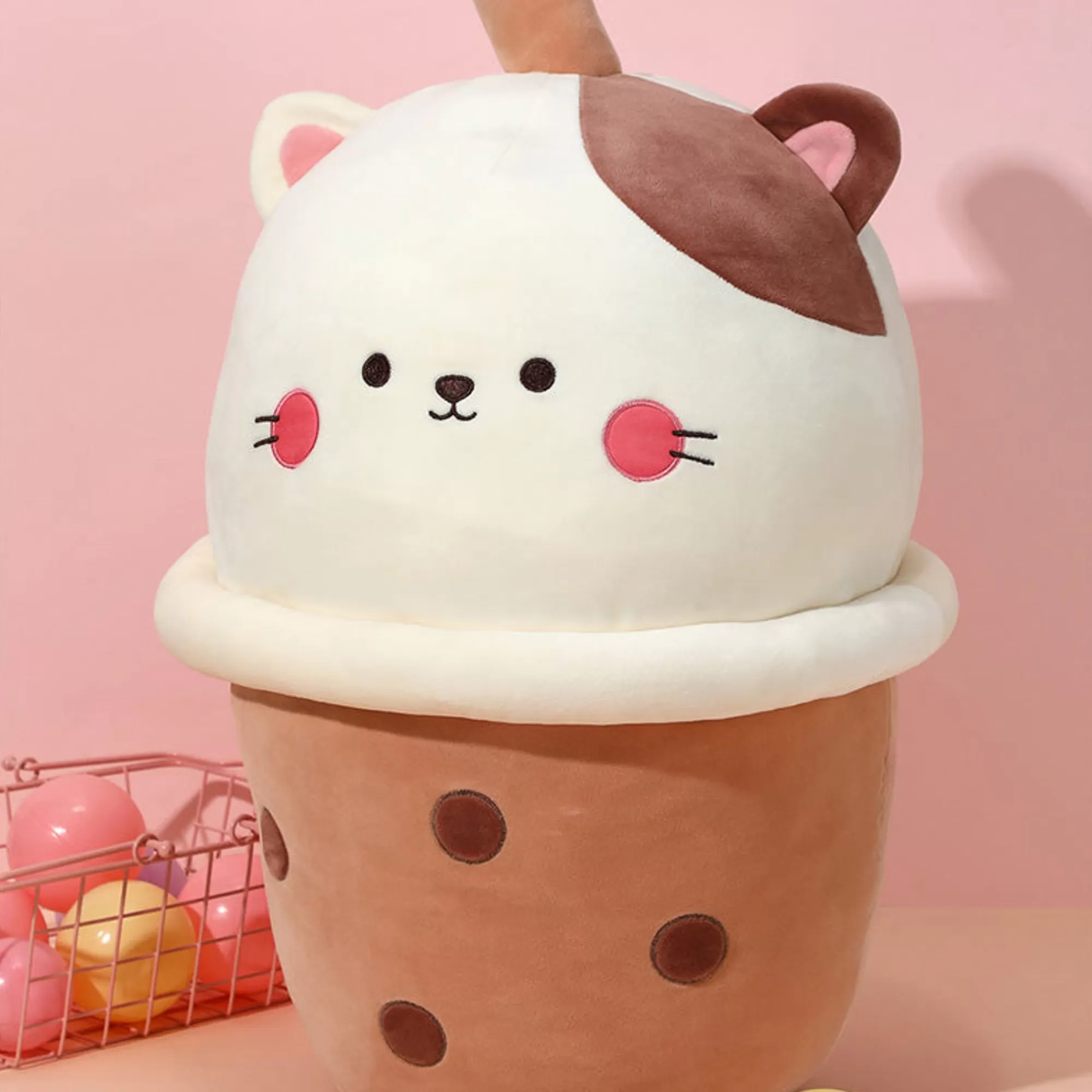 MINISO Peluches-Gattino Grande - Collezione Milk Tea