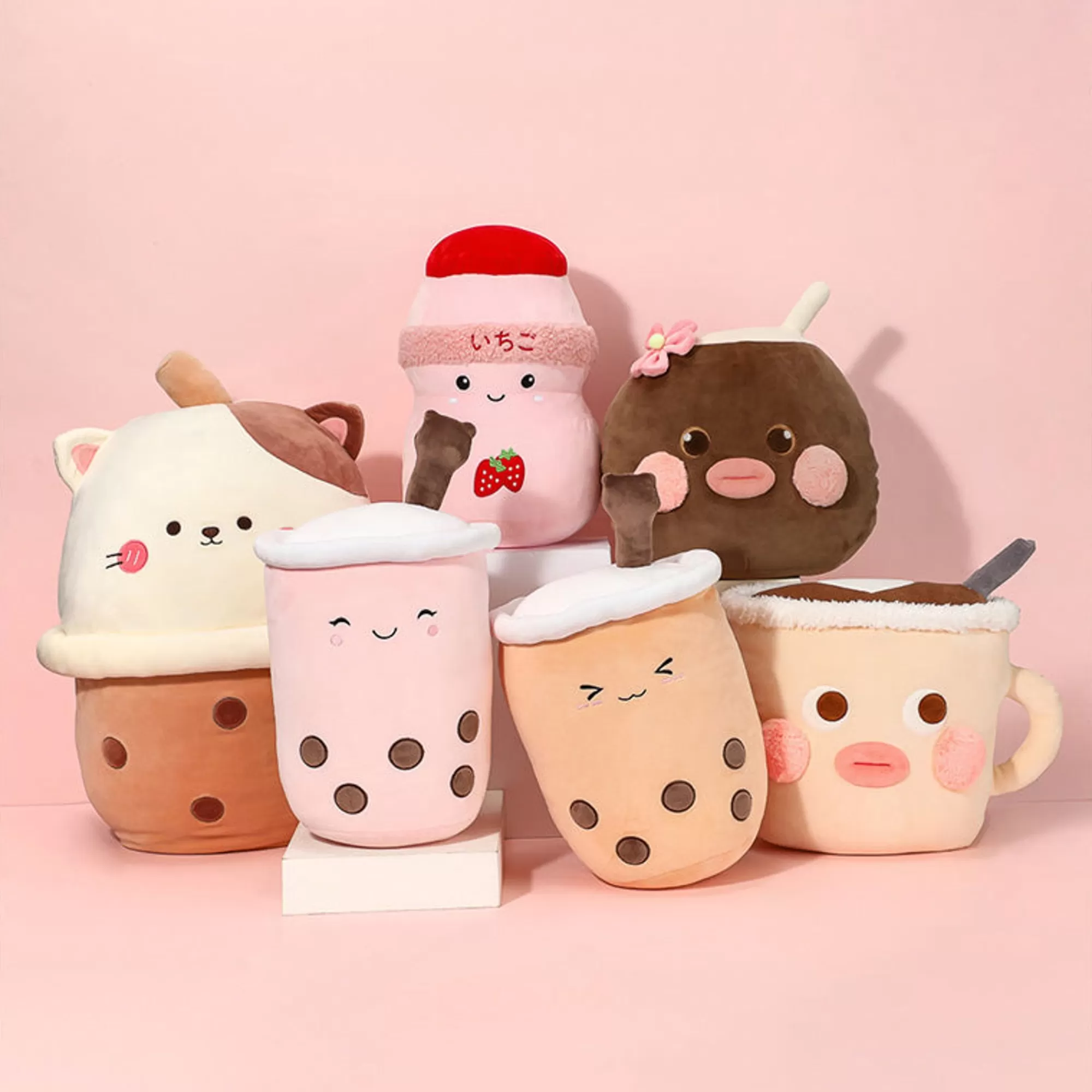MINISO Peluches-Gattino Grande - Collezione Milk Tea
