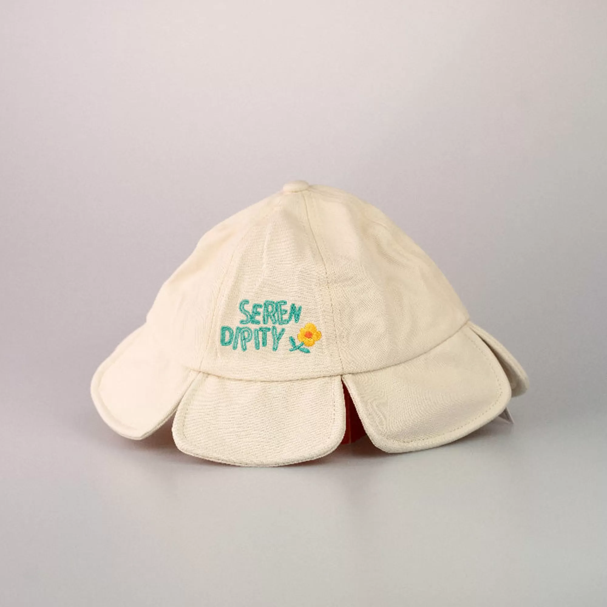 MINISO Accessori-Kids Bucket Hat A Forma Di Fiore Color Panna
