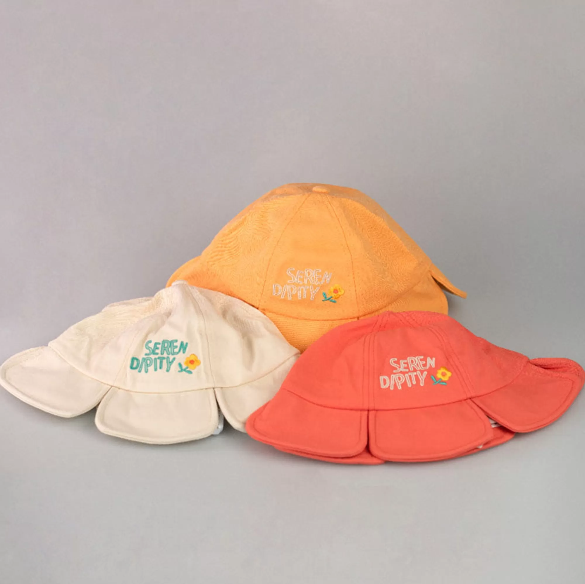 MINISO Accessori-Kids Bucket Hat A Forma Di Fiore Color Panna