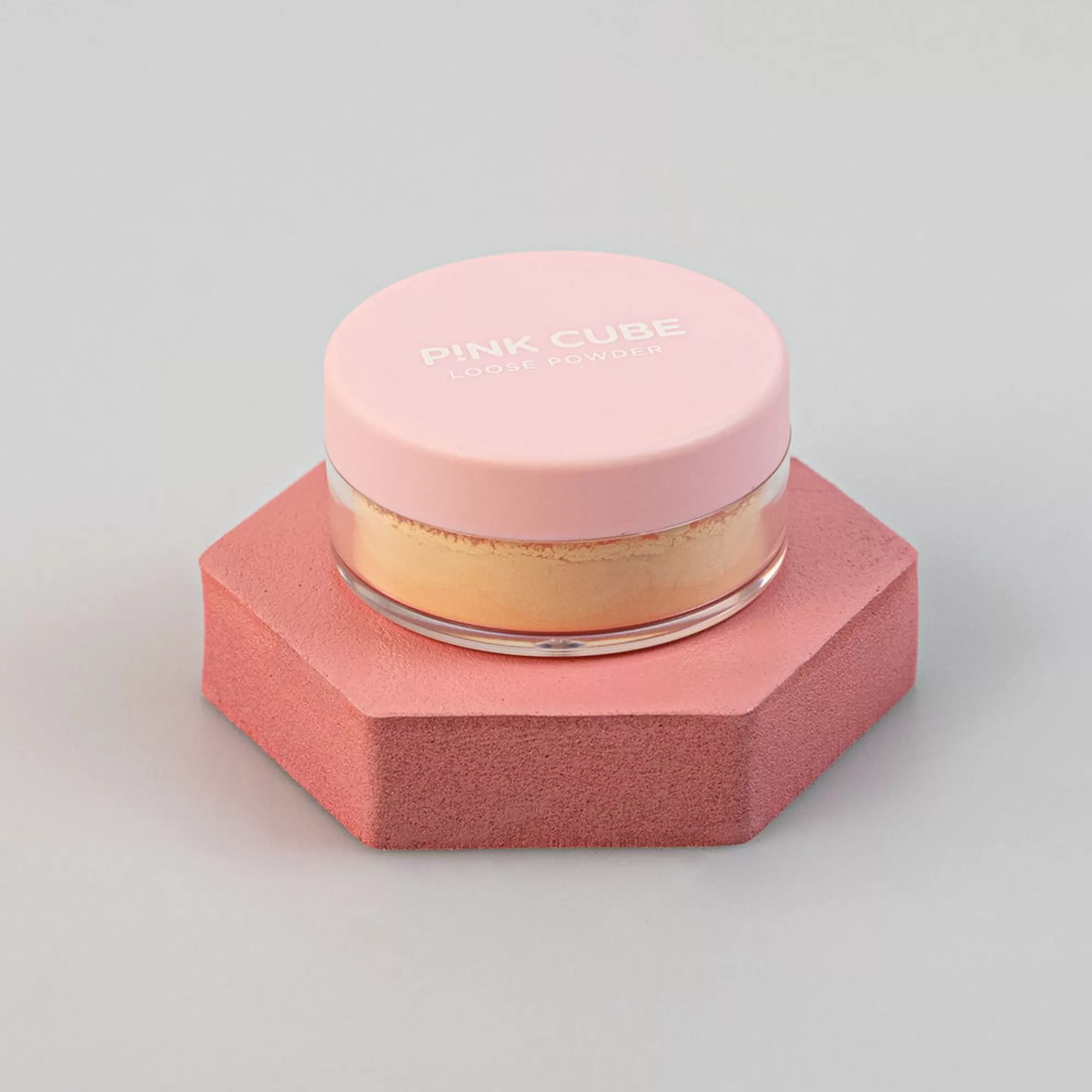 MINISO Make Up-Loose Powder - Pink Cube (01 Banana)