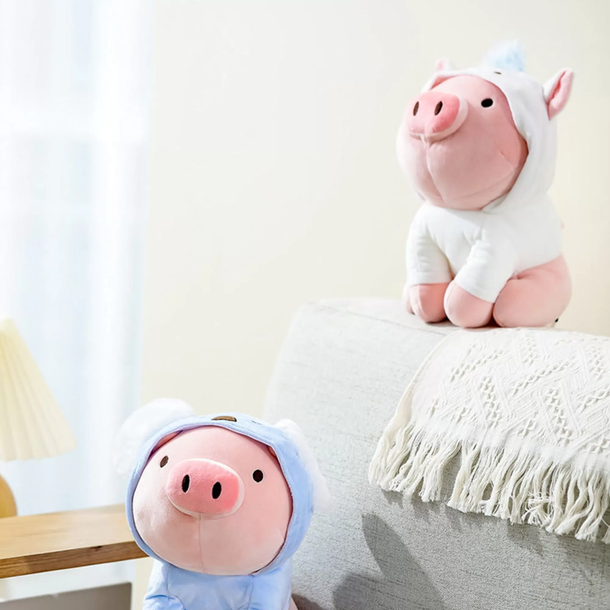 MINISO Peluches-Maialino Mini Family Con Felpa