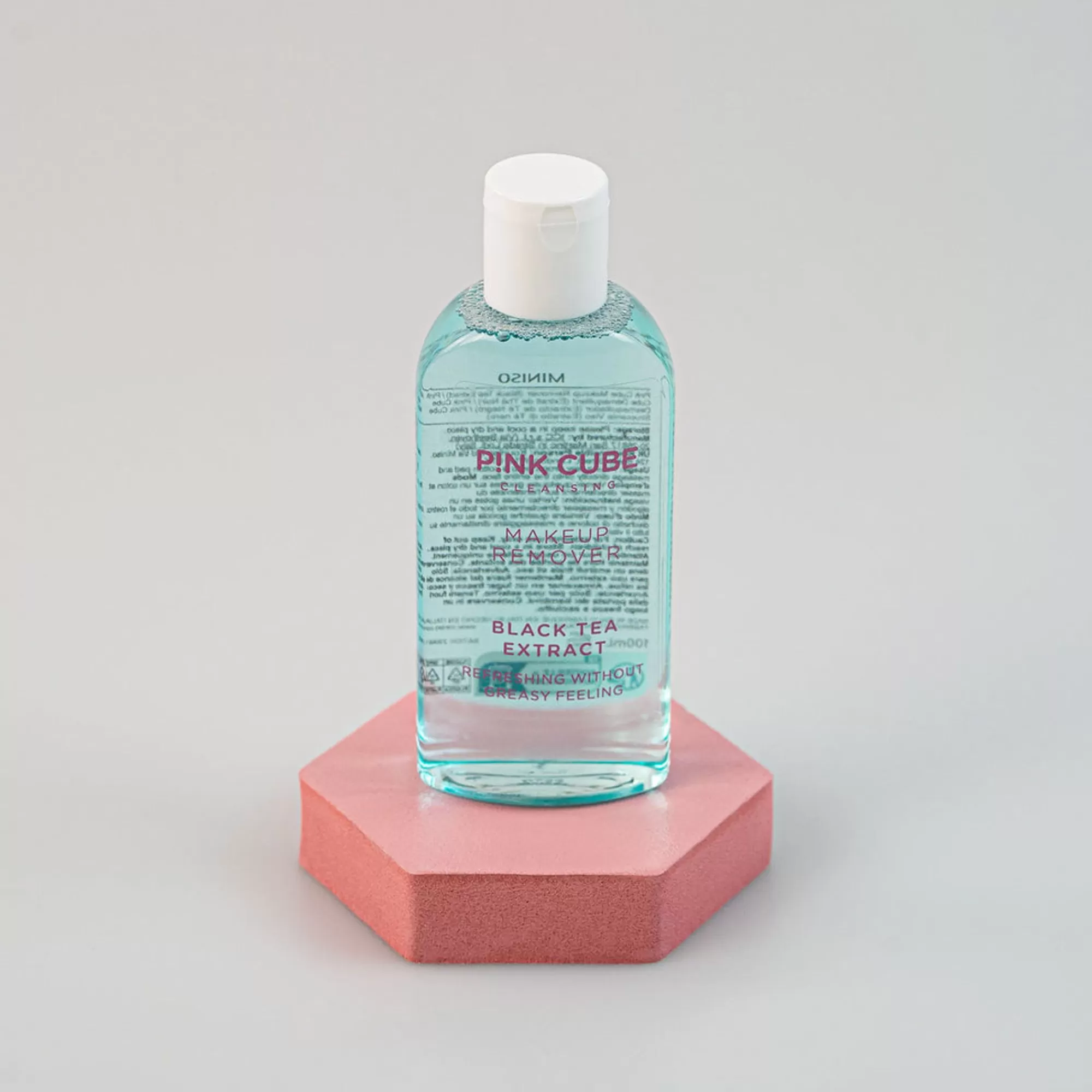 MINISO Make Up-Make Up Remover - Pink Cube (Black Tea Extract)