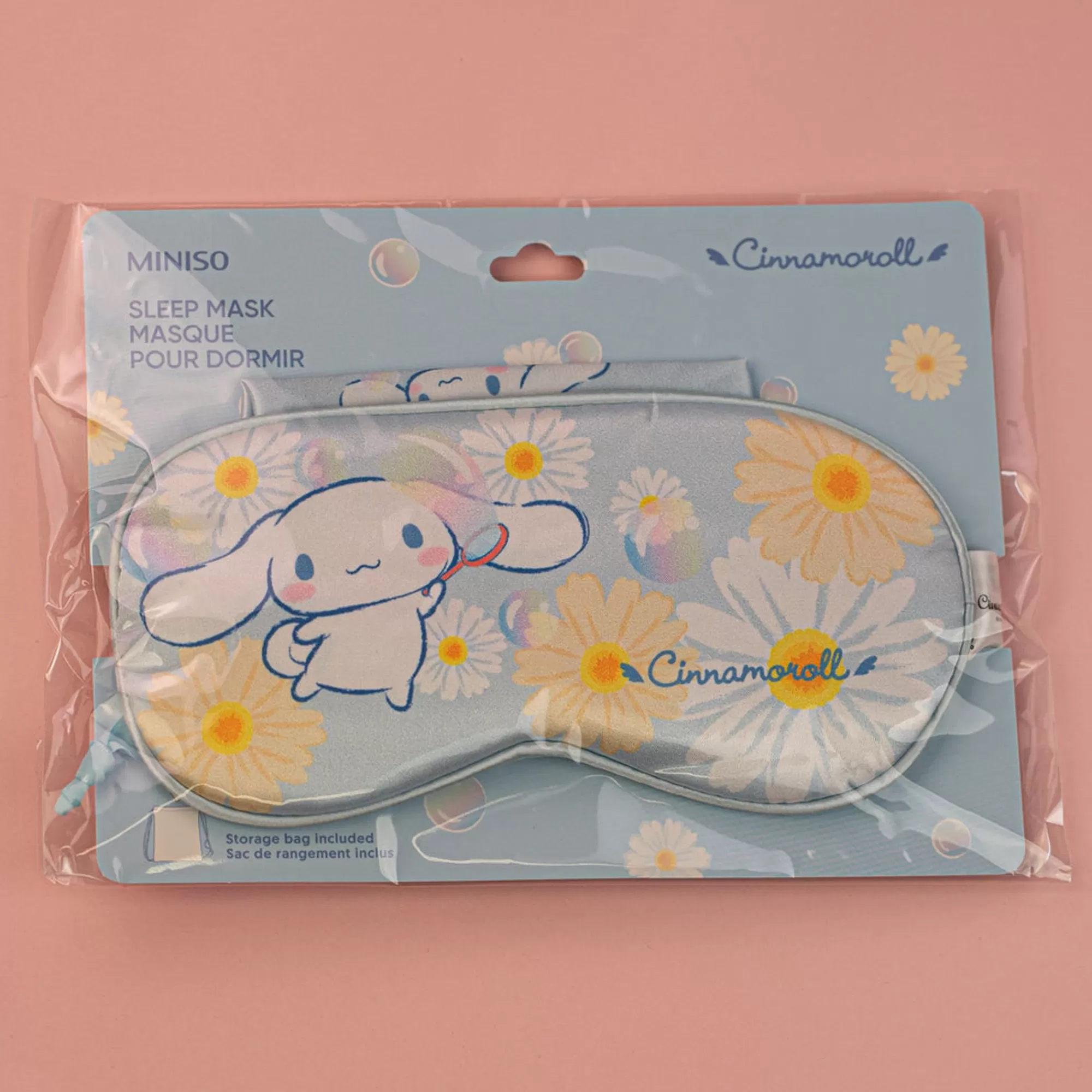 MINISO Accessori Viaggio-Maschera Azzurra Per Gli Occhi - Cinnamoroll