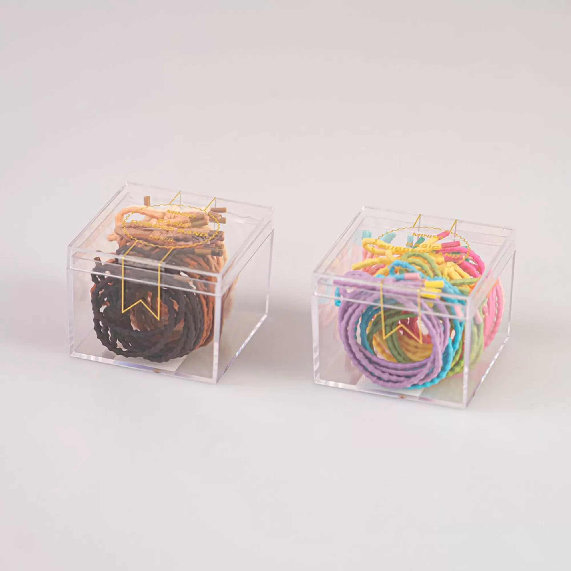 MINISO Accessori Capelli-Mini Contenitore Elastici (15Pz)