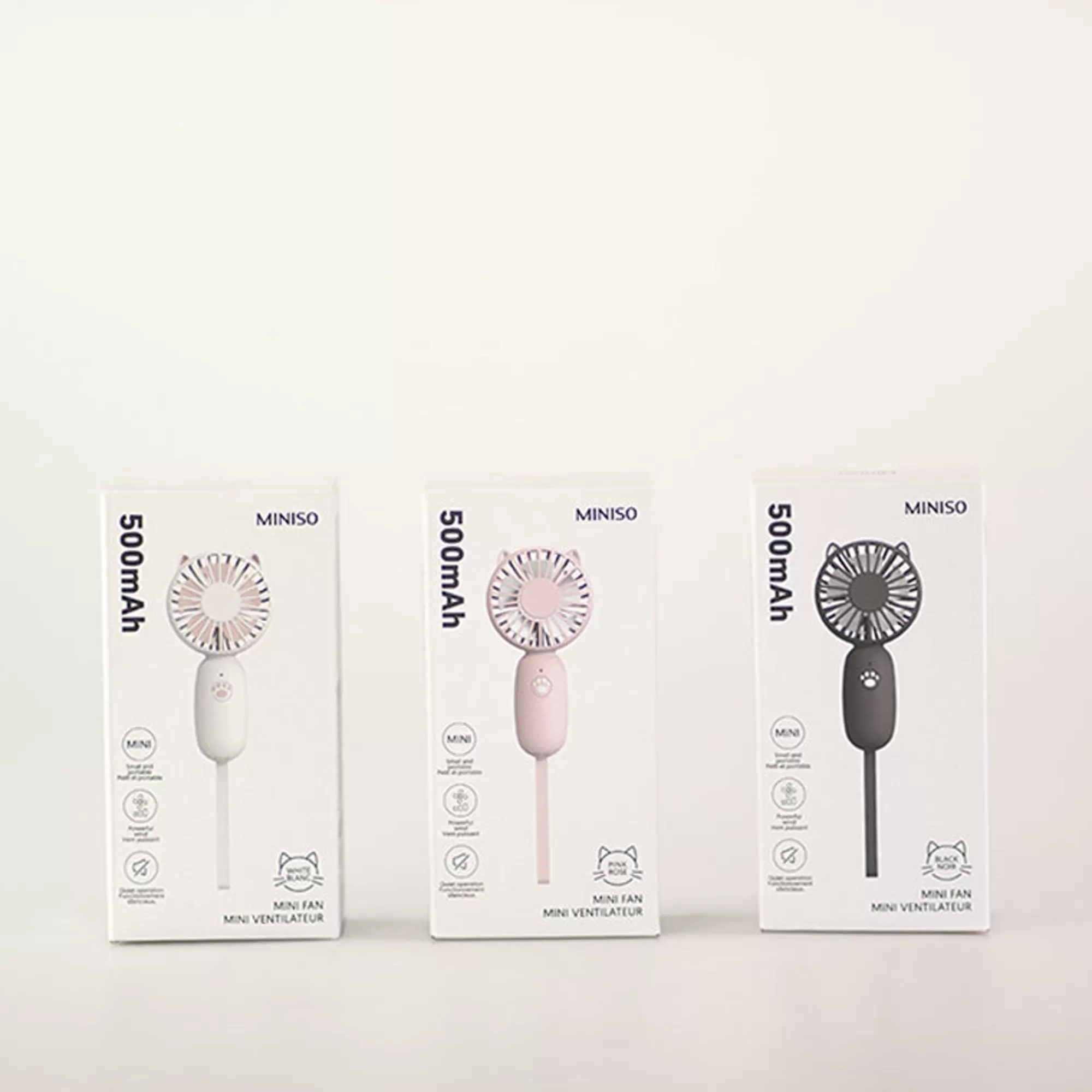MINISO Accessori Digital-Mini Ventilatore - Nero