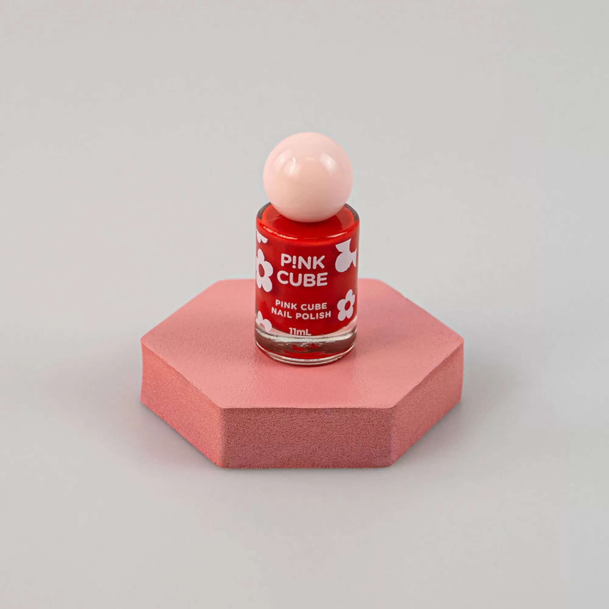 MINISO Make Up-Nail Polish - Pink Cube (07 Love Red)