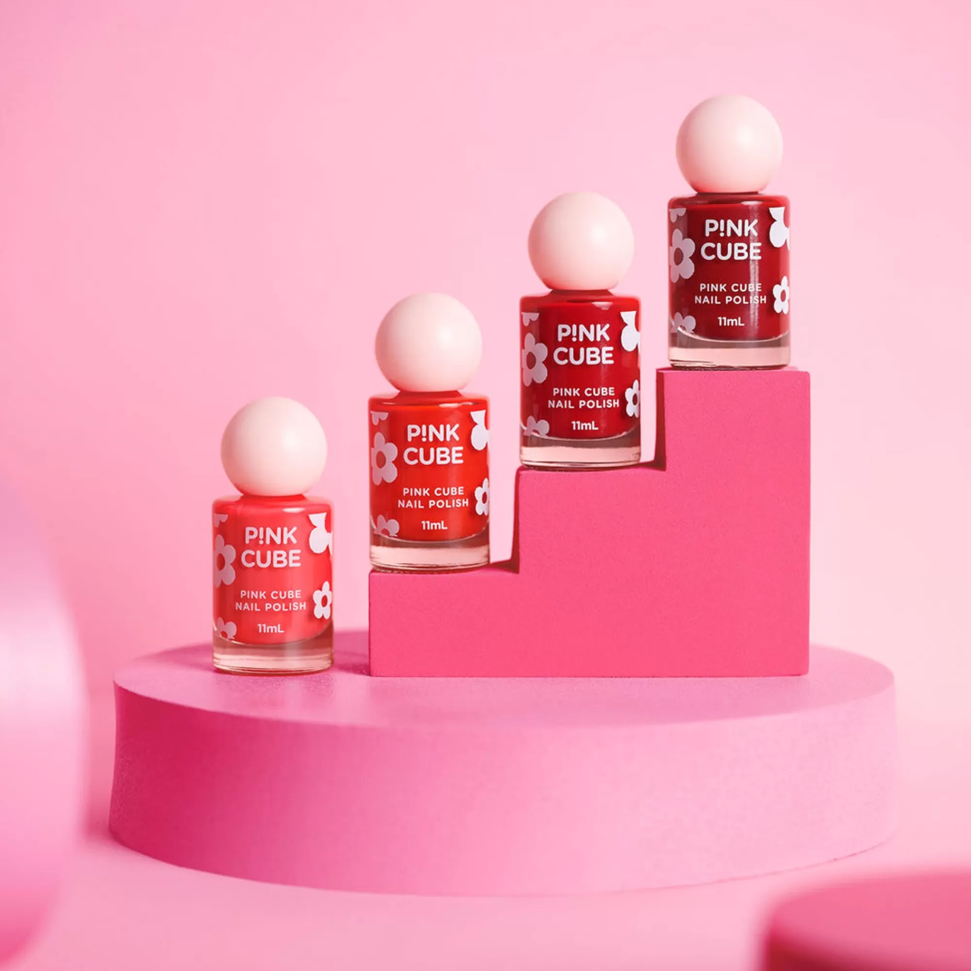 MINISO Make Up-Nail Polish - Pink Cube (08 Fuchsia)