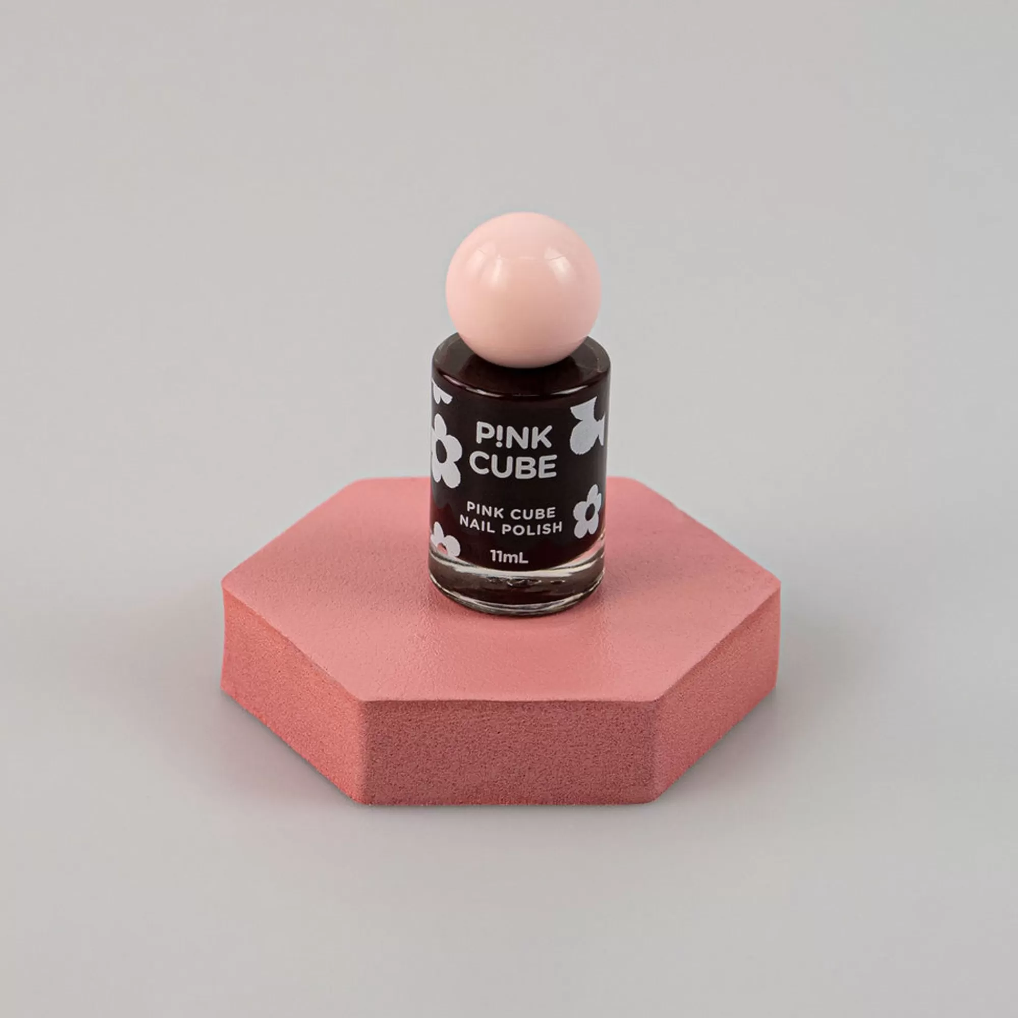 MINISO Make Up-Nail Polish - Pink Cube (14 Burgundy)