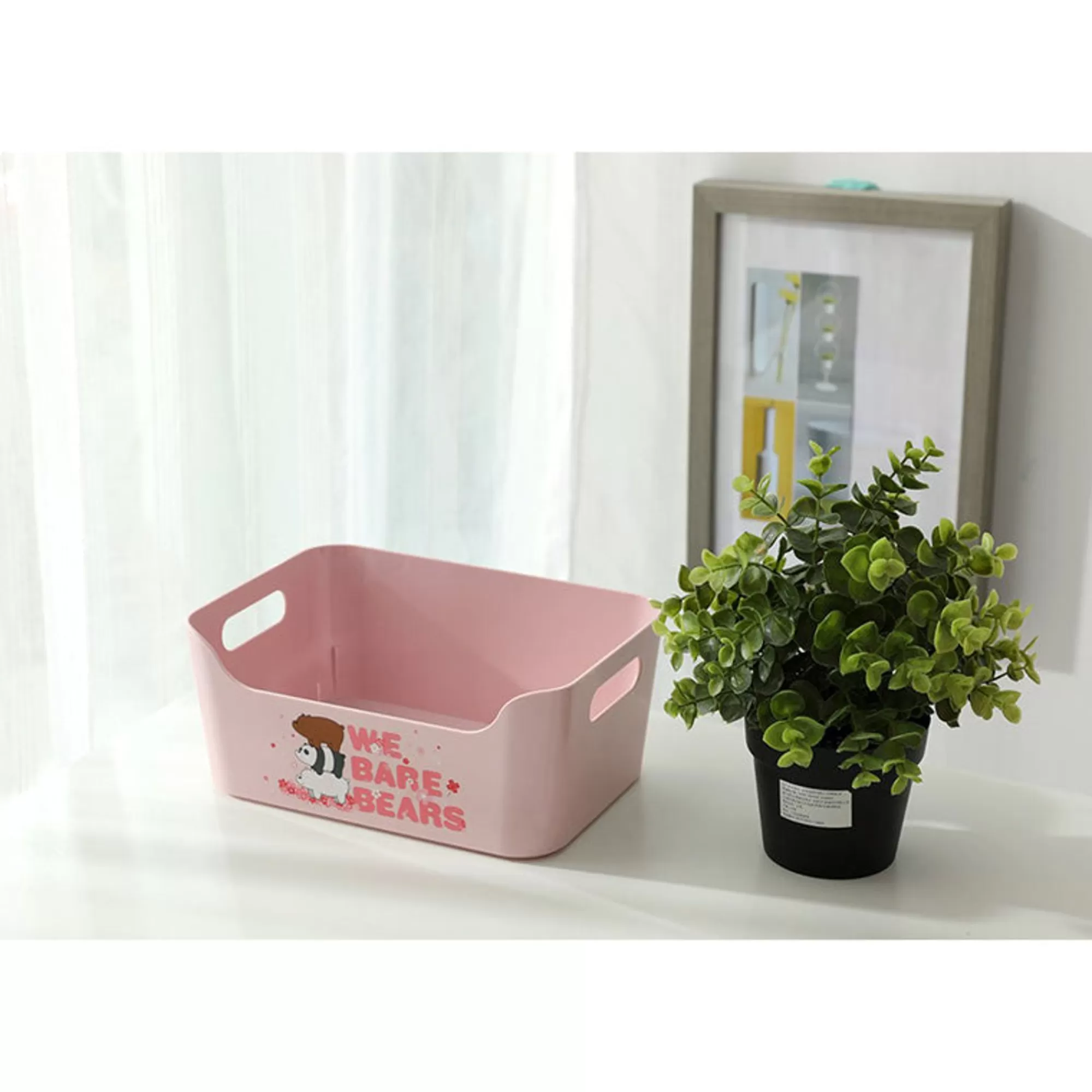MINISO Storage Box & Organizer-Organizer Rosa We Bare Bears