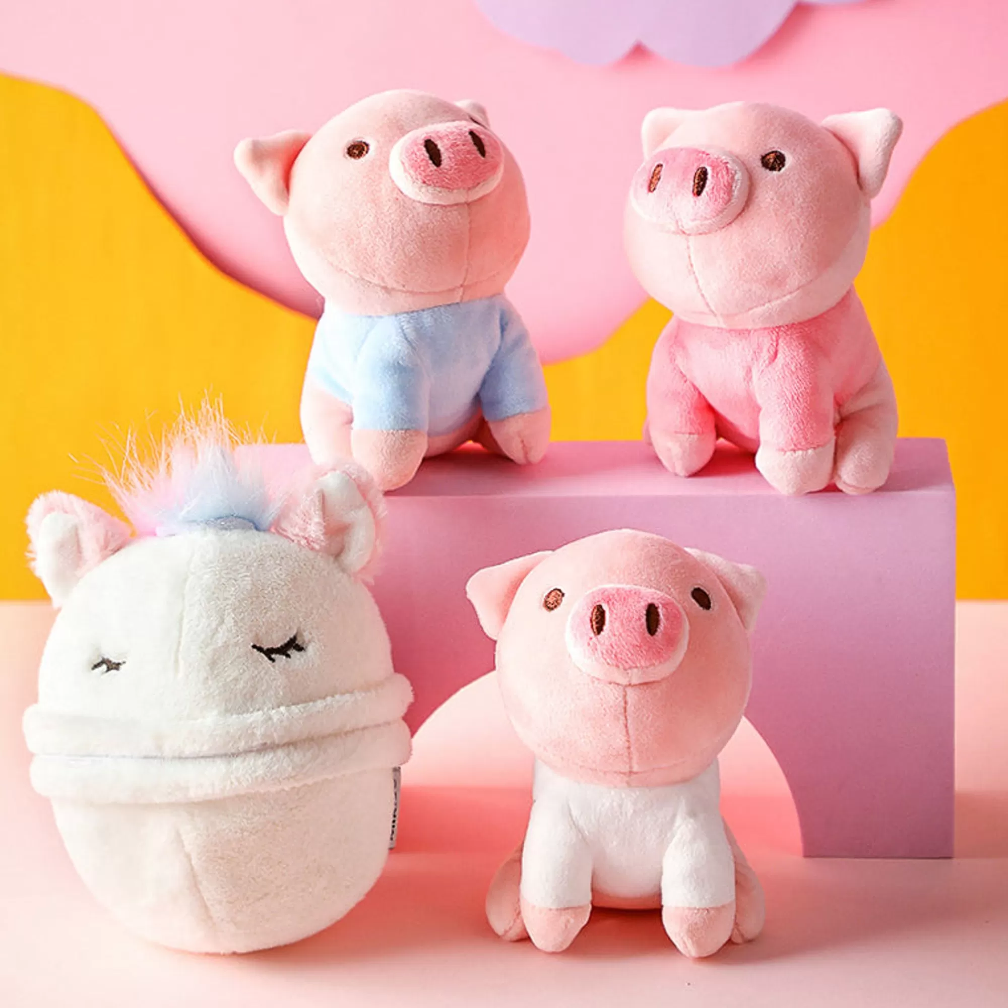 MINISO Peluches-Peluche Unicorno Con Maialino (1Pz)