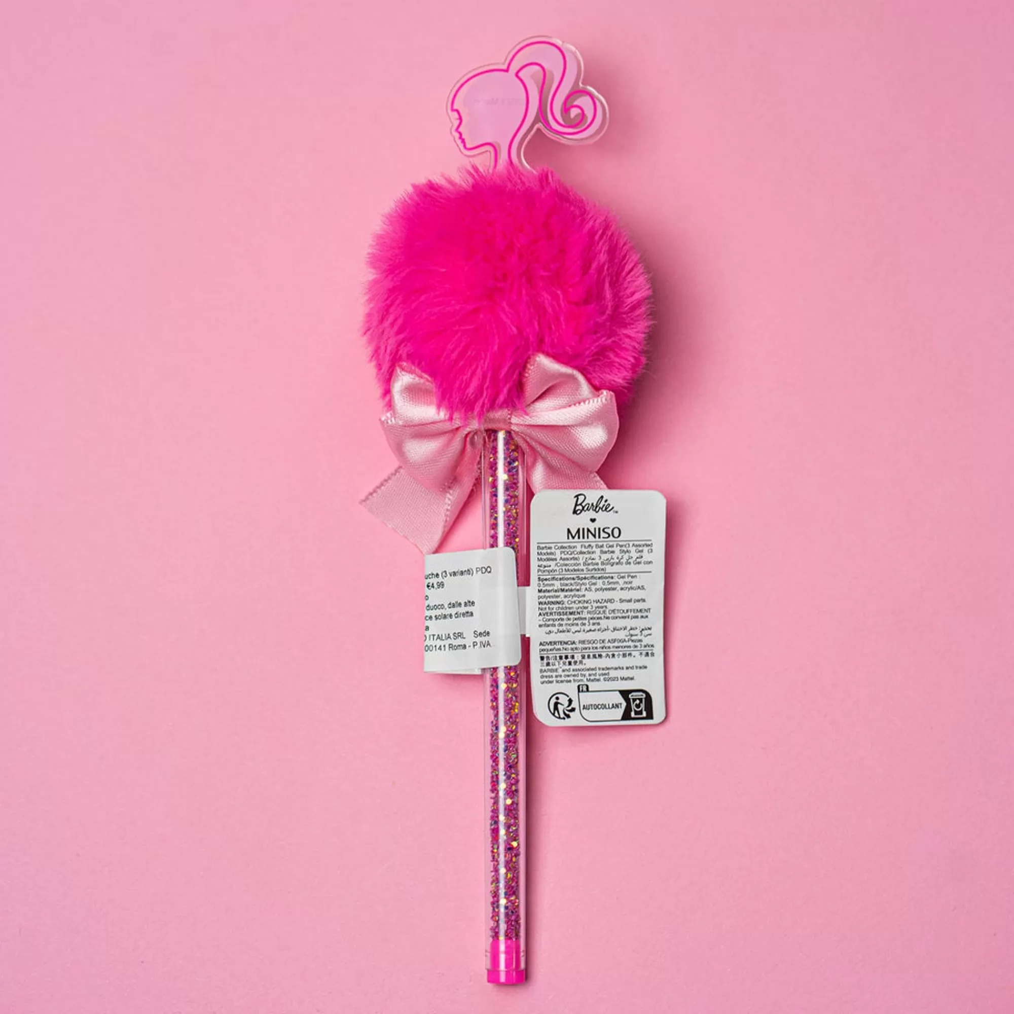 MINISO Penne E Pennarelli-Penna Gel Peluche Barbie (1Pz)
