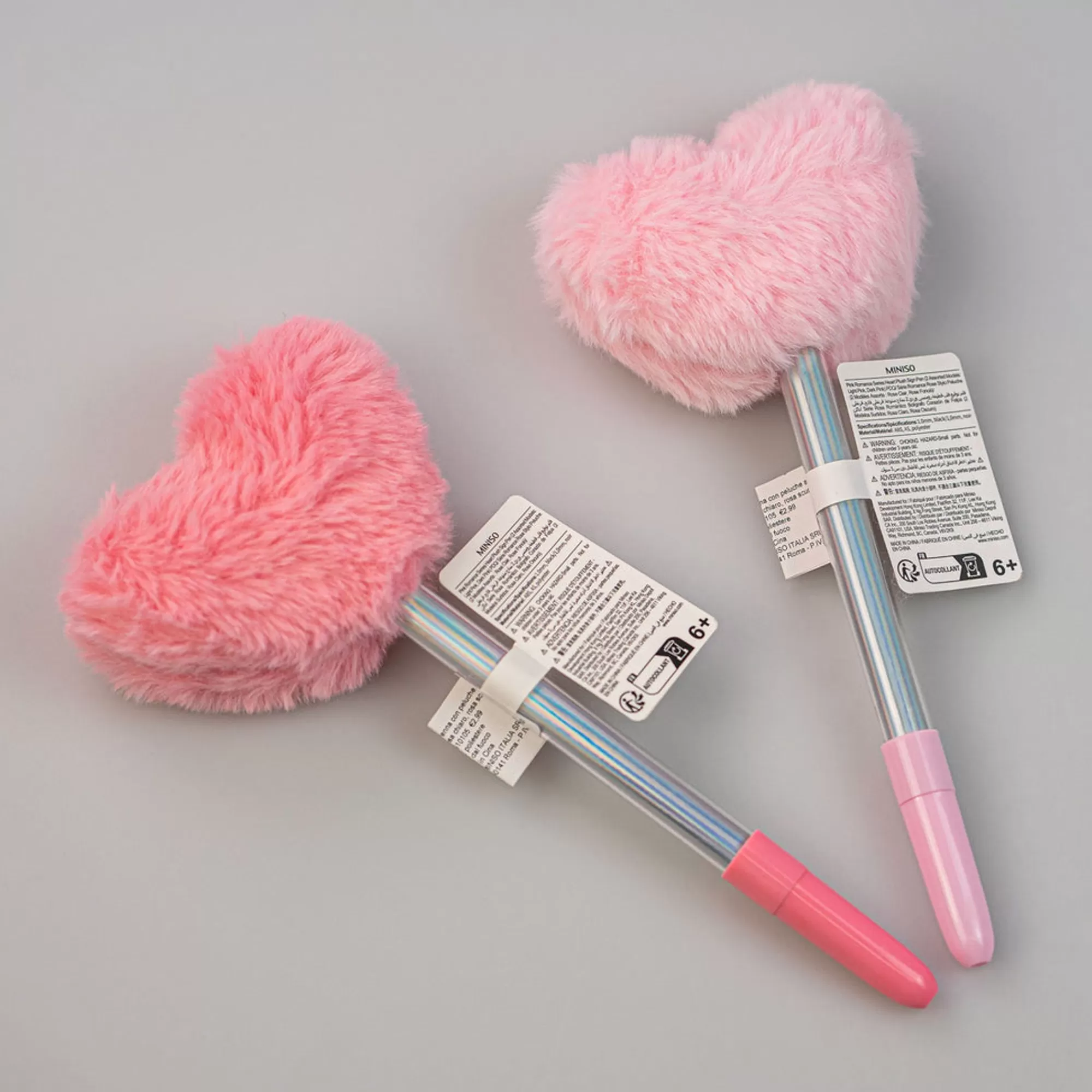 MINISO Penne E Pennarelli-Penna Peluches - Cuore (1Pz)