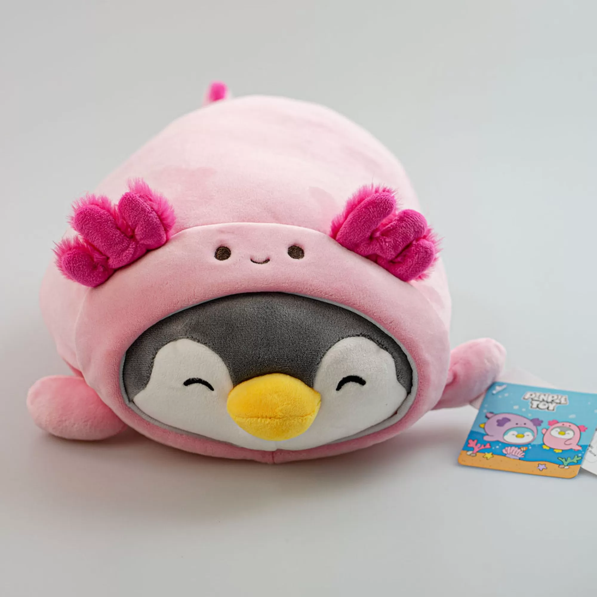MINISO Peluches-Penpen Axolotl Rosa Steso