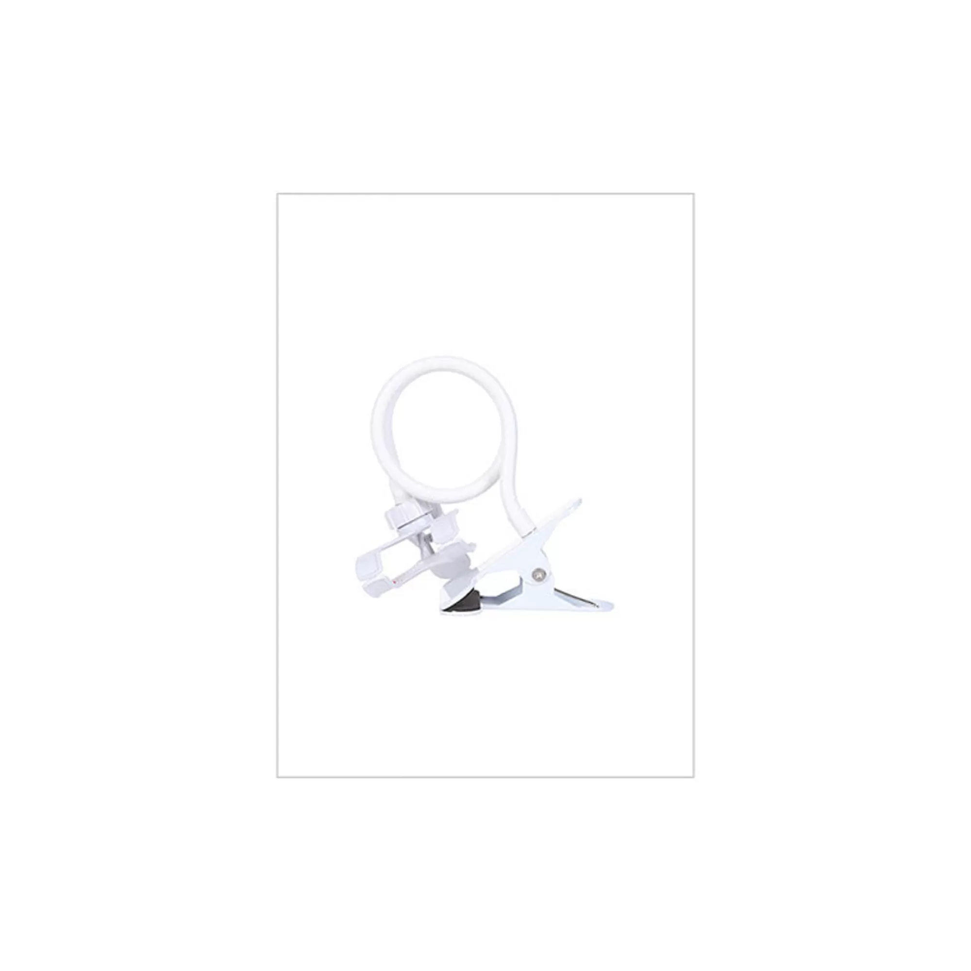 MINISO Accessori Digital-Porta Cellulare Bianco Pieghevole Con Clip