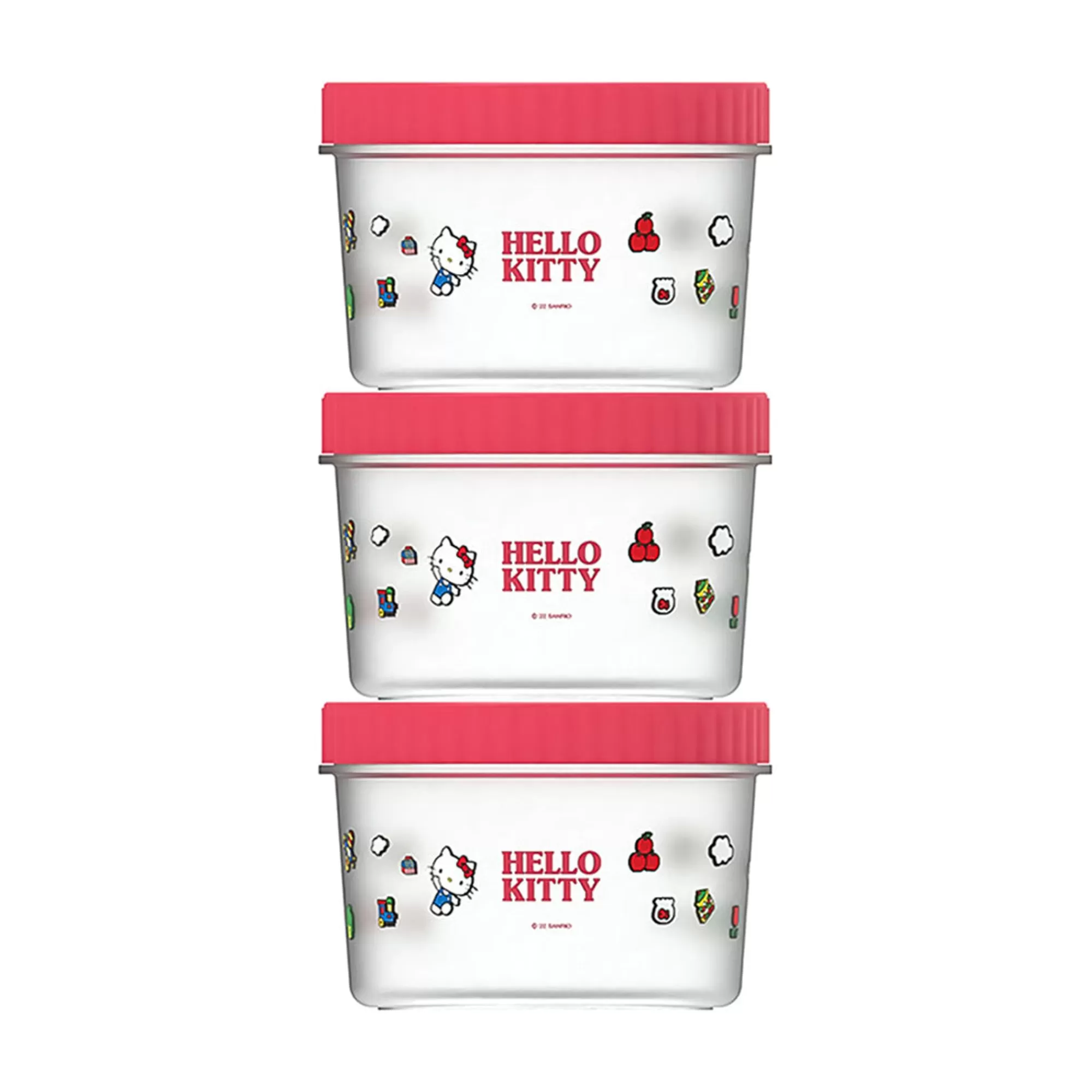 MINISO Storage Box & Organizer-Porta Pranzo Sanrio - Hello Kitty (3Pz)