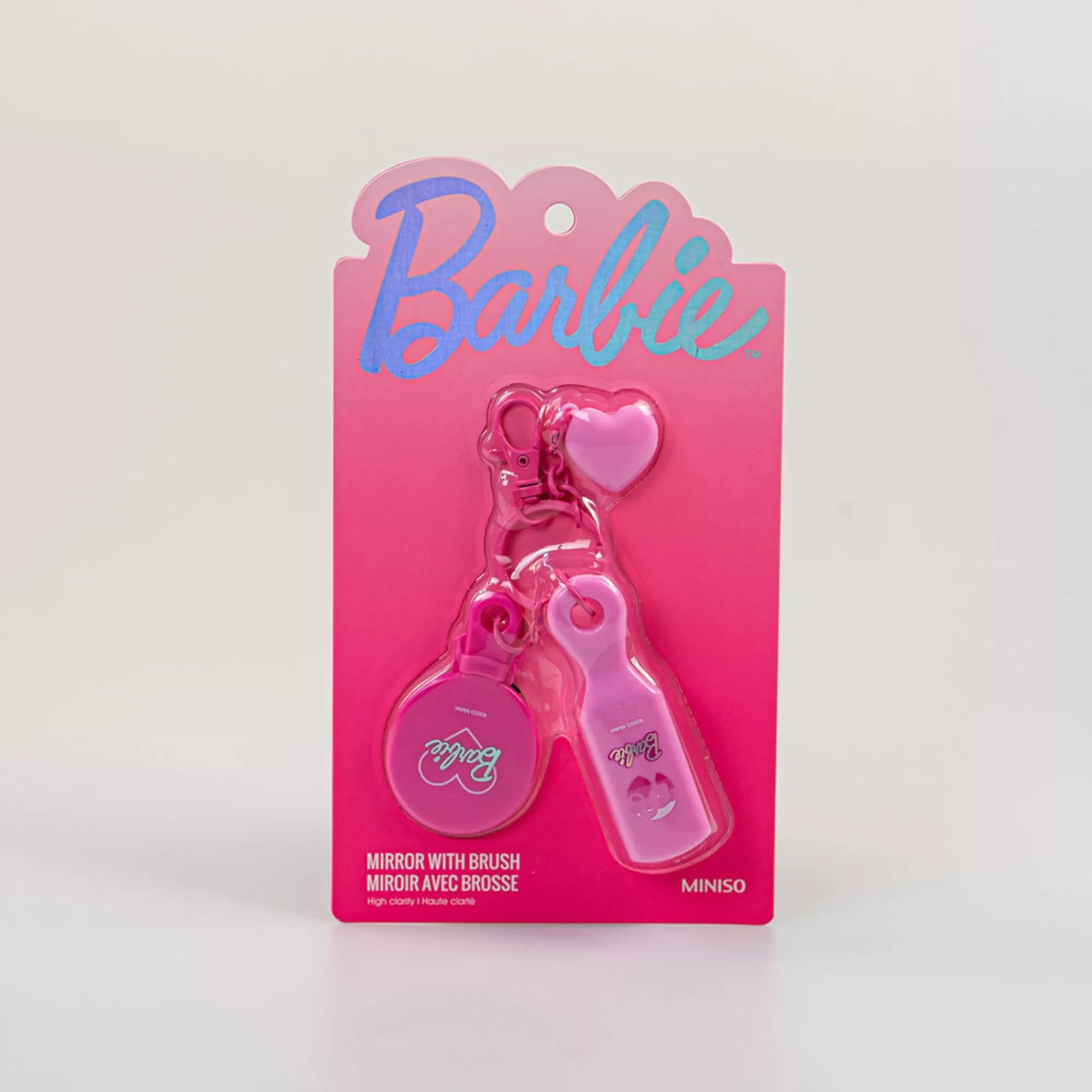 MINISO Borse & Zaini-Portachiavi Barbie - Specchio E Spazzola