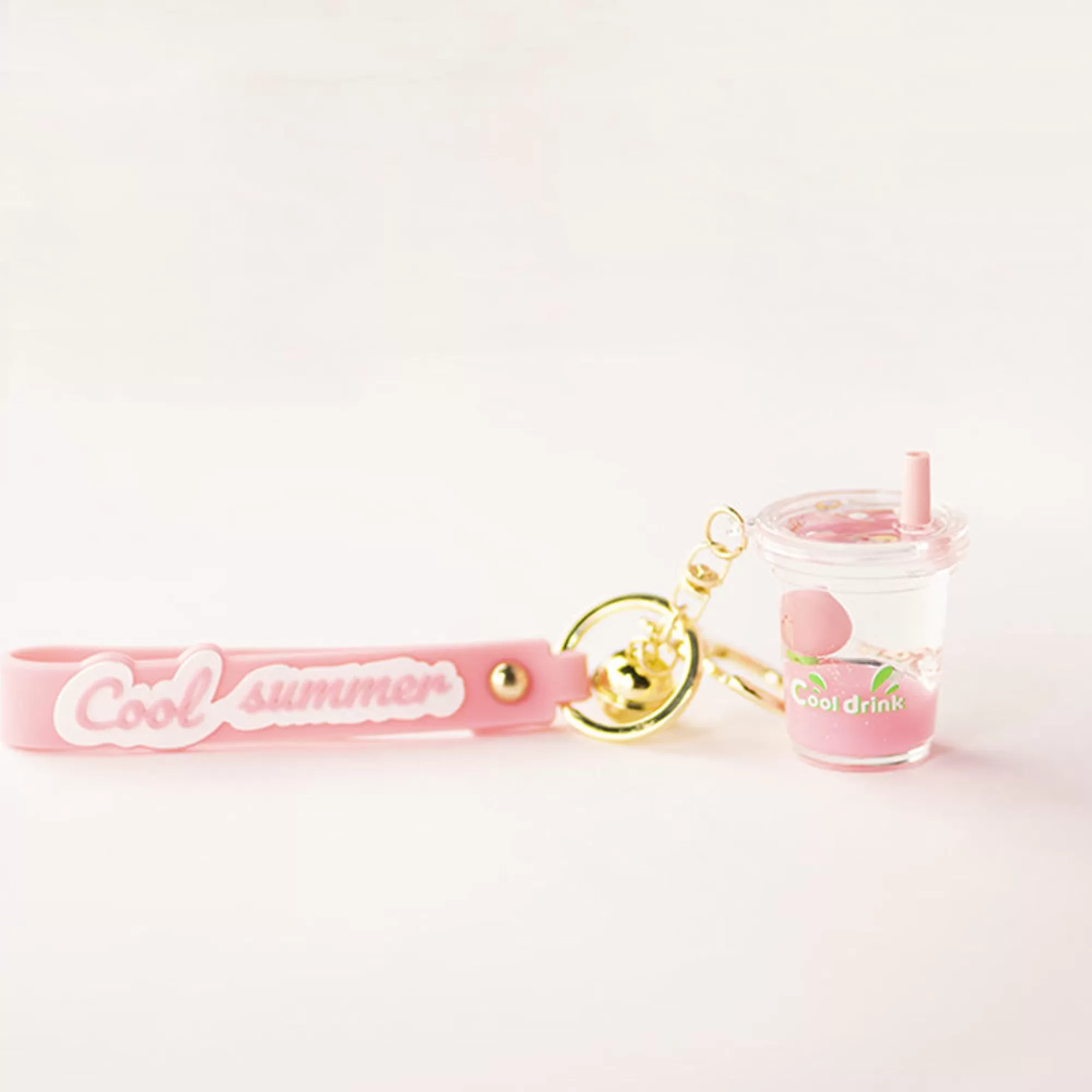 MINISO Borse & Zaini-Portachiavi Cool Summer Drink - Rosa (1Pz)