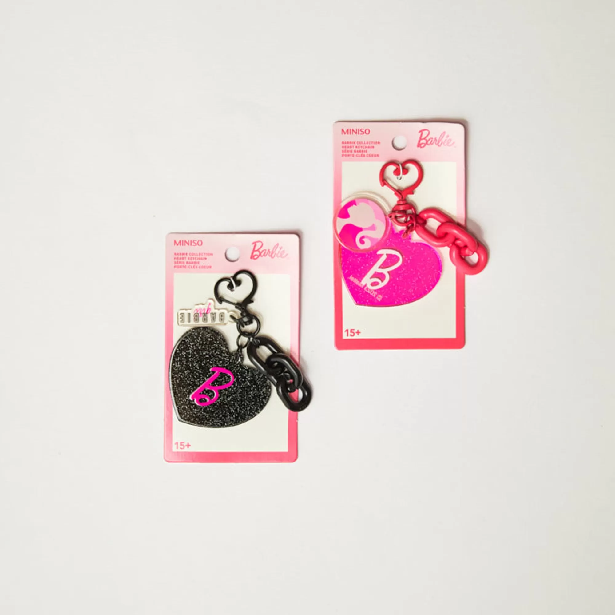 MINISO Barbie-Portachiavi Cuore - Barbie (1Pz)