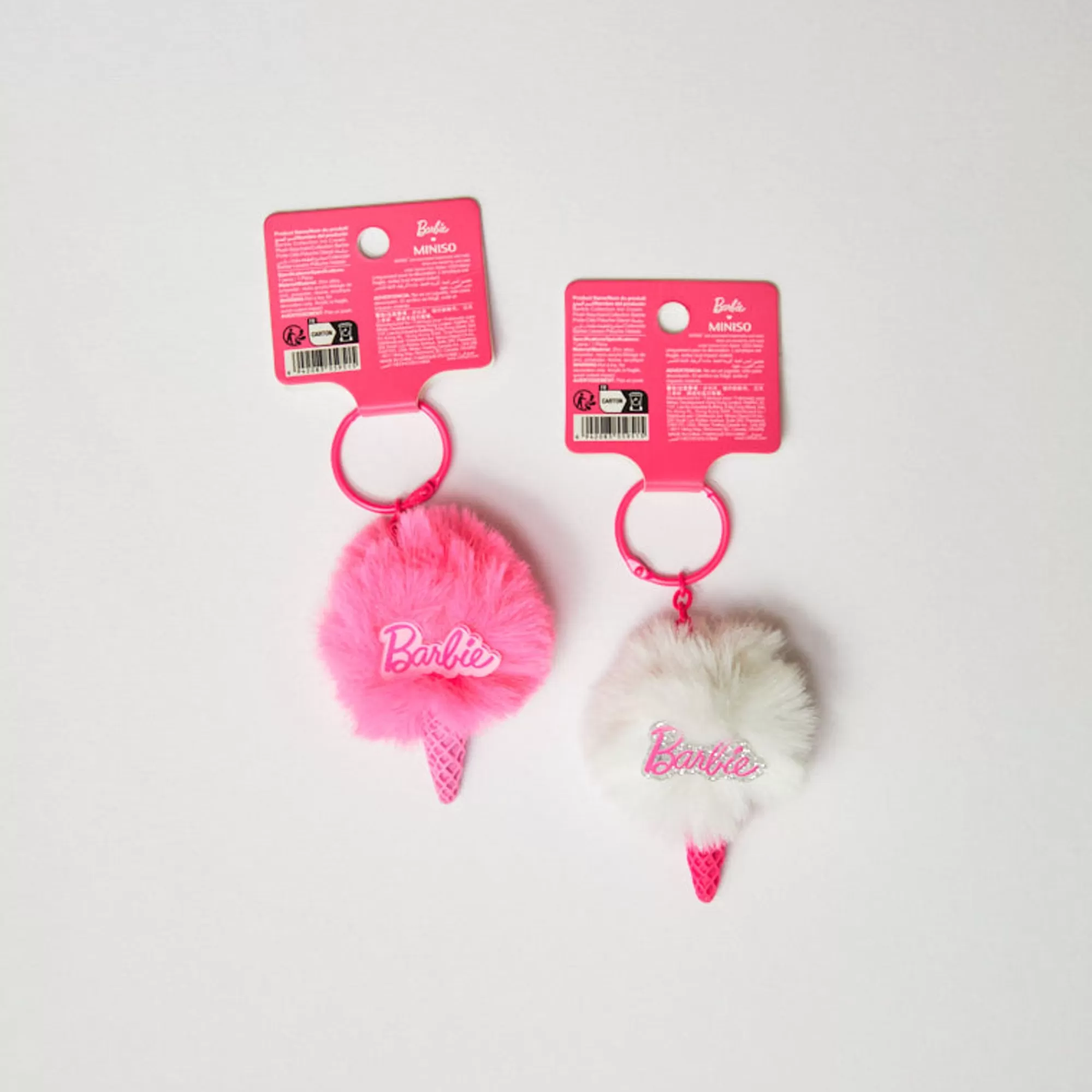 MINISO Barbie-Portachiavi Gelato Peluche - Barbie (1Pz)