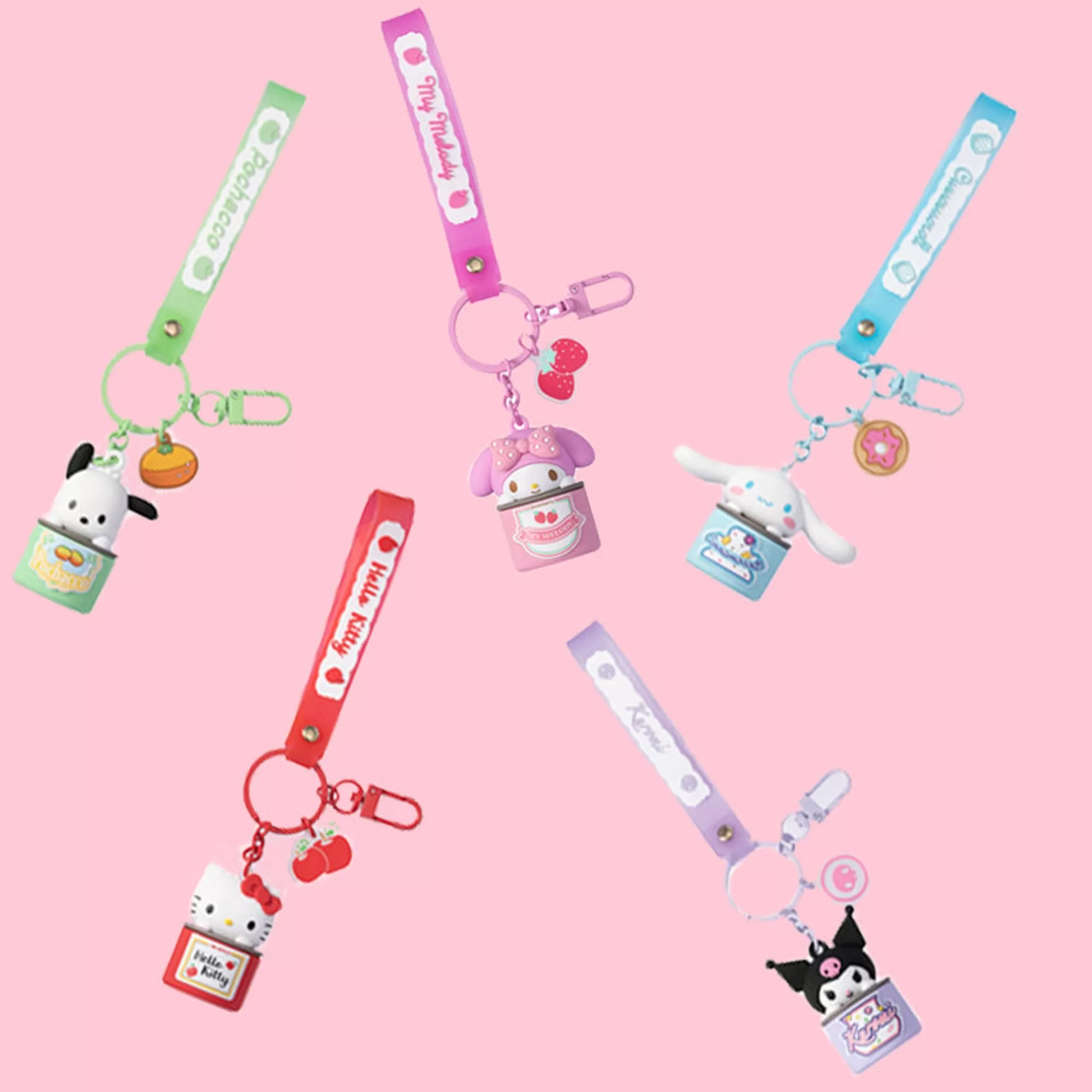 MINISO Sanrio-Portachiavi Lattina Sanrio (1Pz)