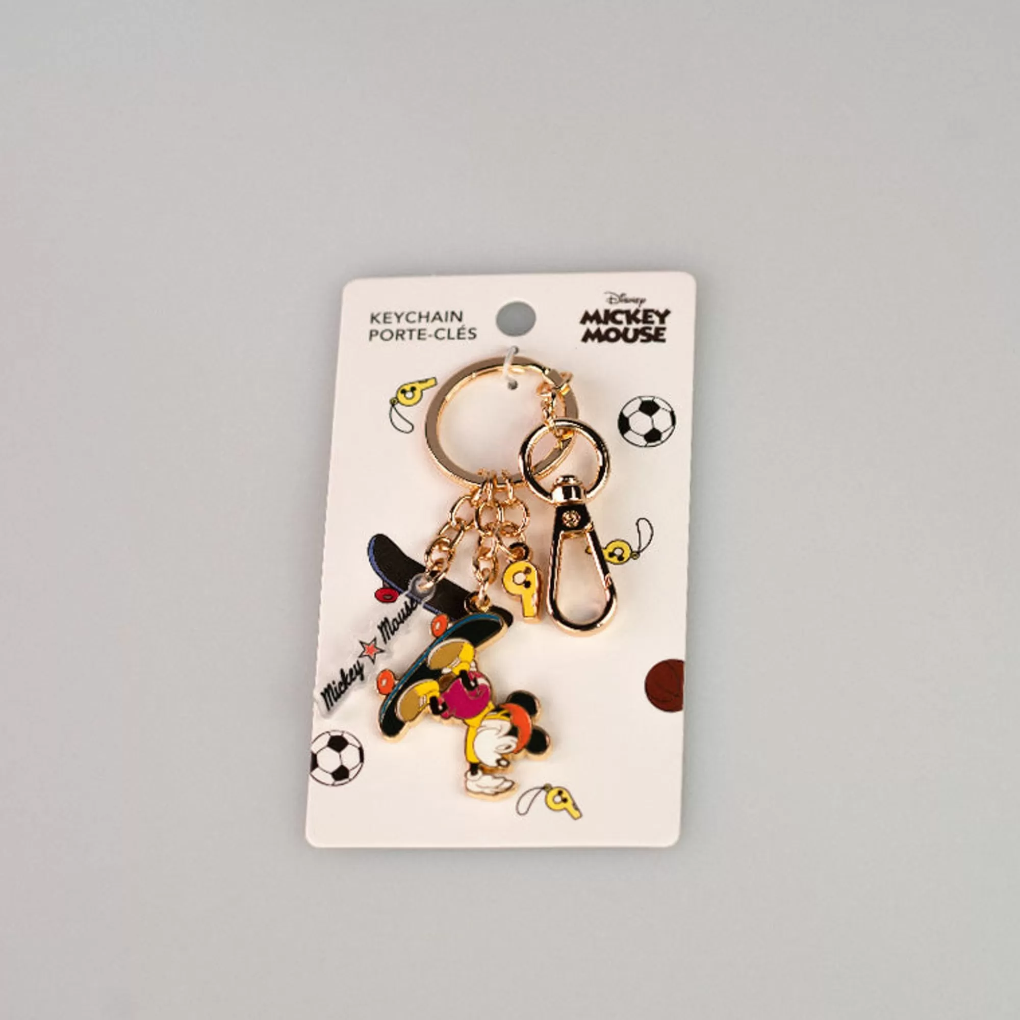 MINISO Disney-Portachiavi Mickey Mouse - Skateboard