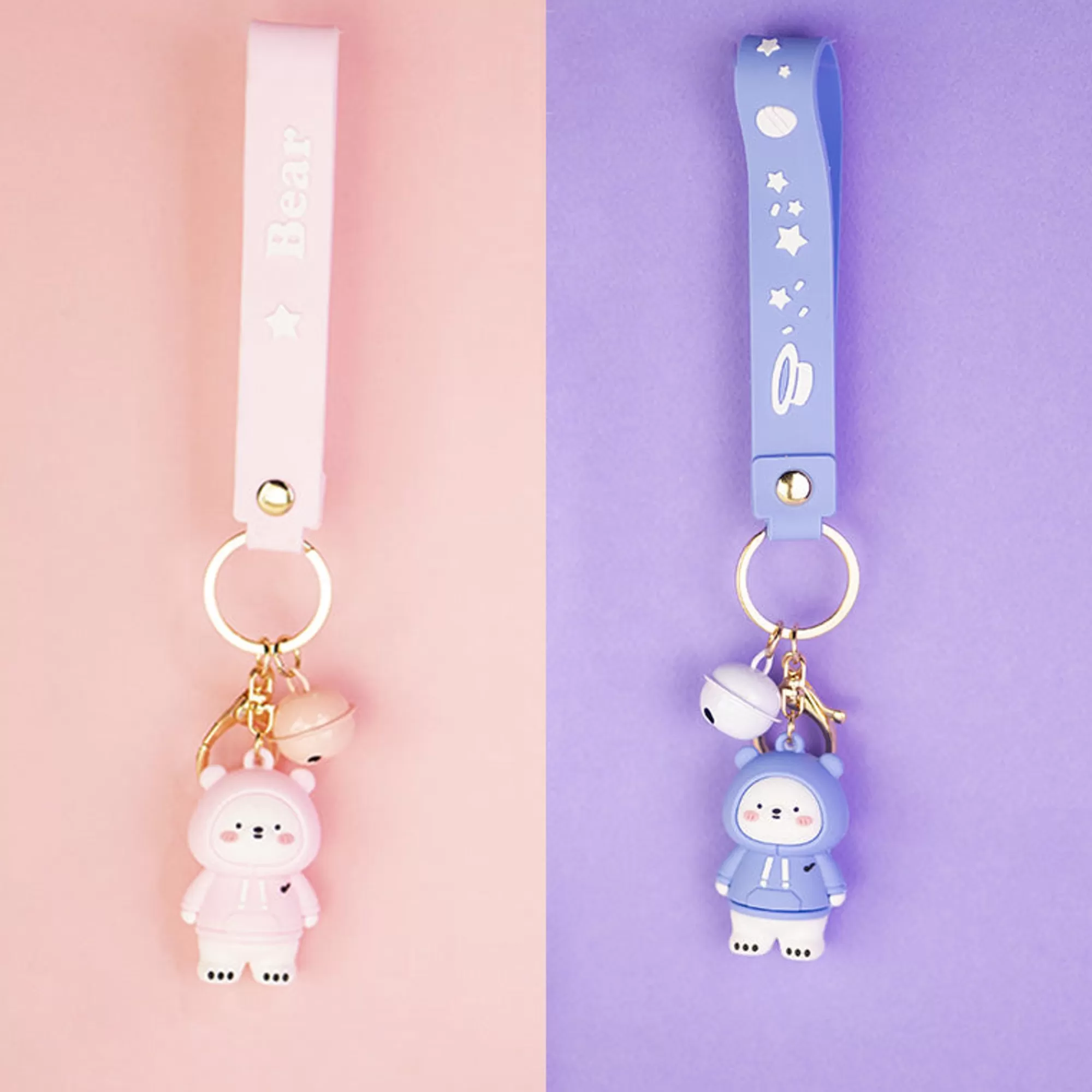 MINISO Borse & Zaini-Portachiavi Orsetto Felpa (1Pz)