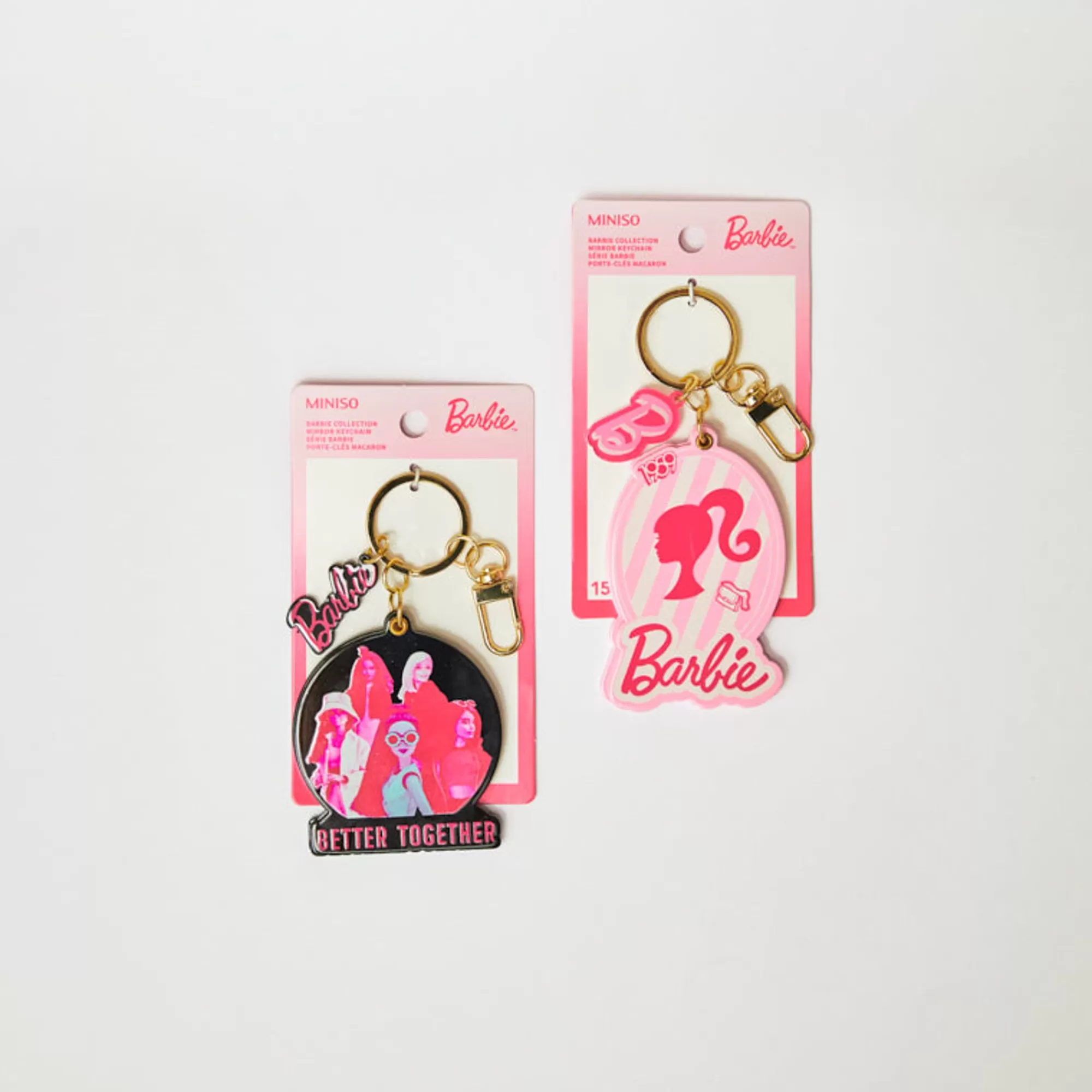 MINISO Barbie-Portachiavi Specchio - Barbie (1Pz)