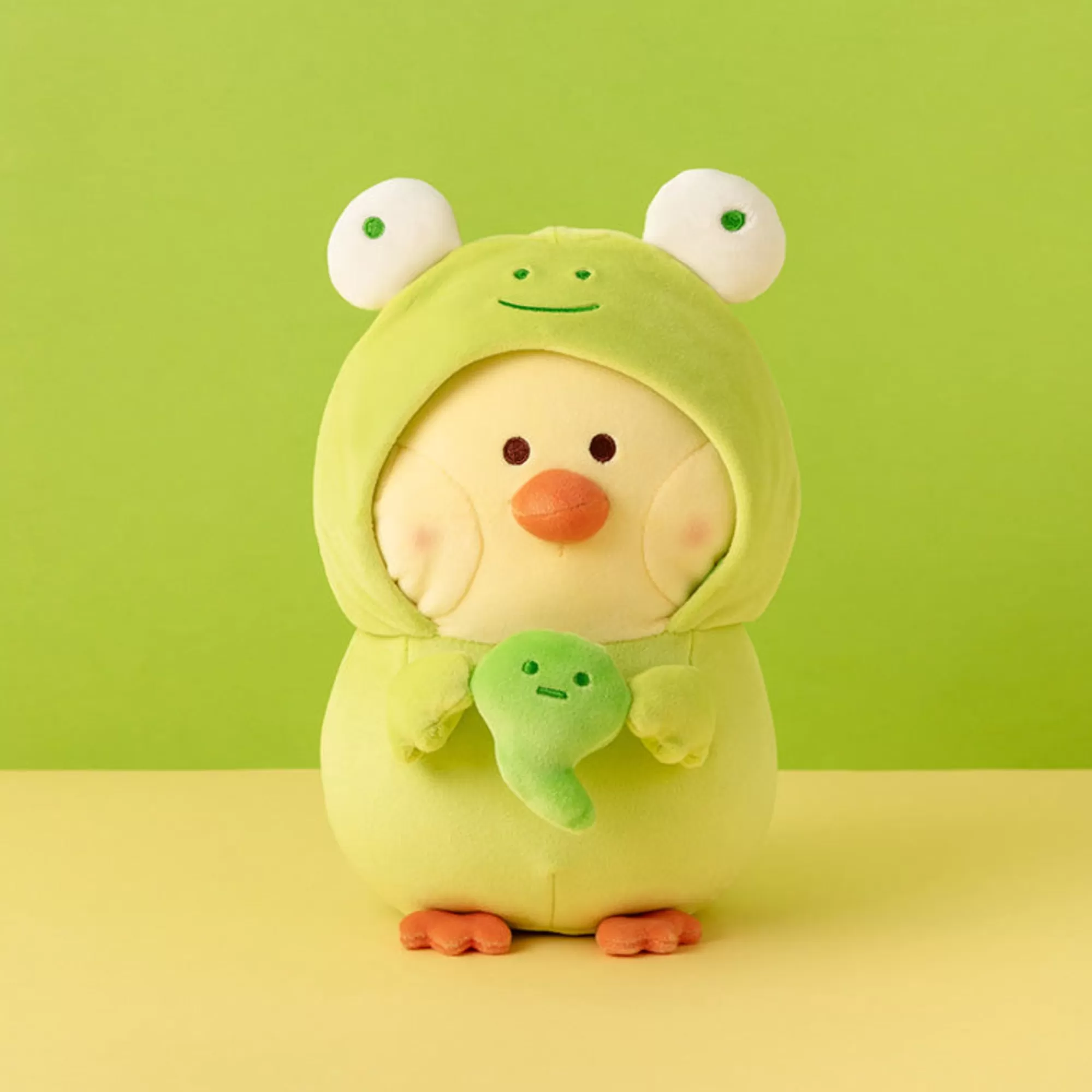 MINISO Peluches-Pulcino Bibi Vestito Da Rana