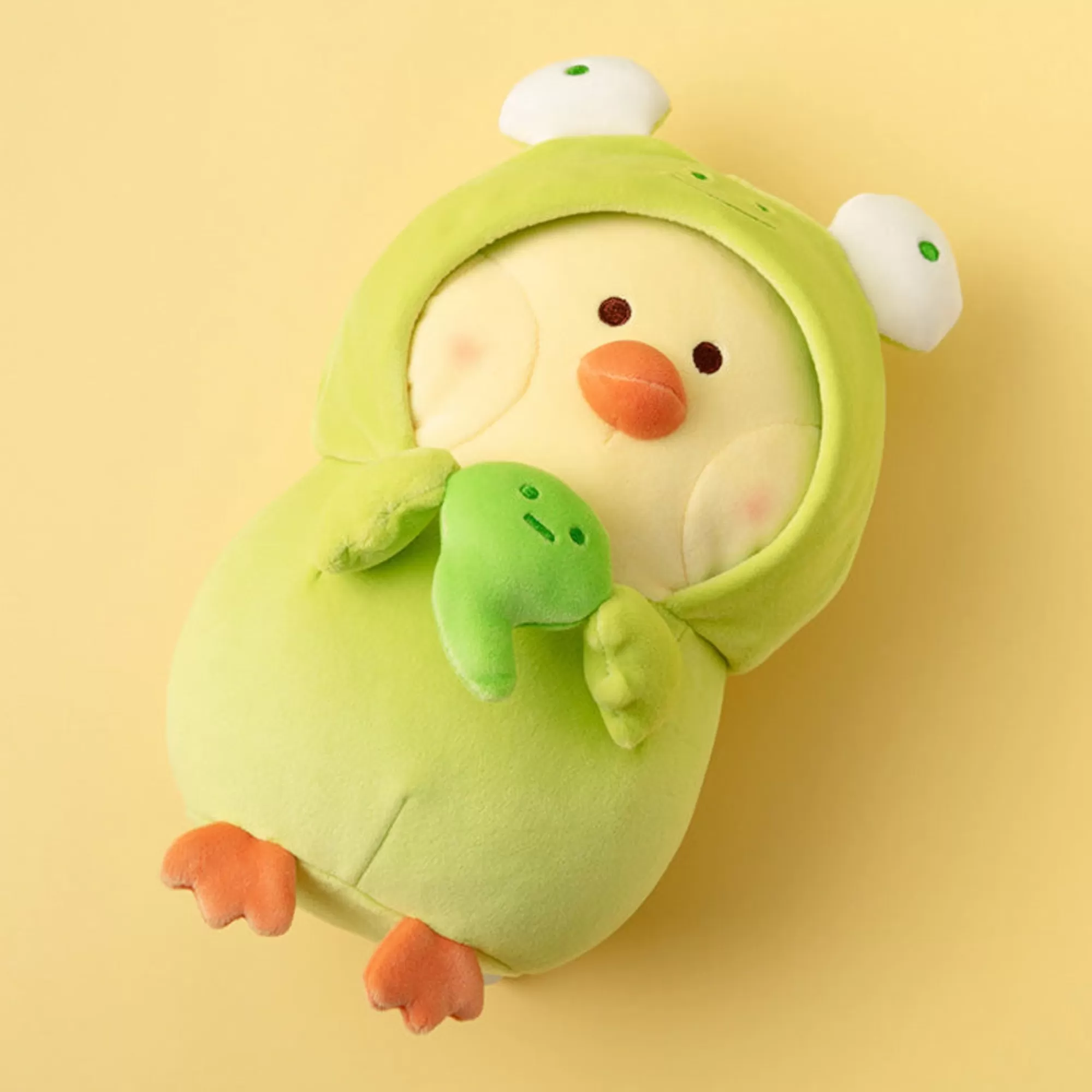 MINISO Peluches-Pulcino Bibi Vestito Da Rana