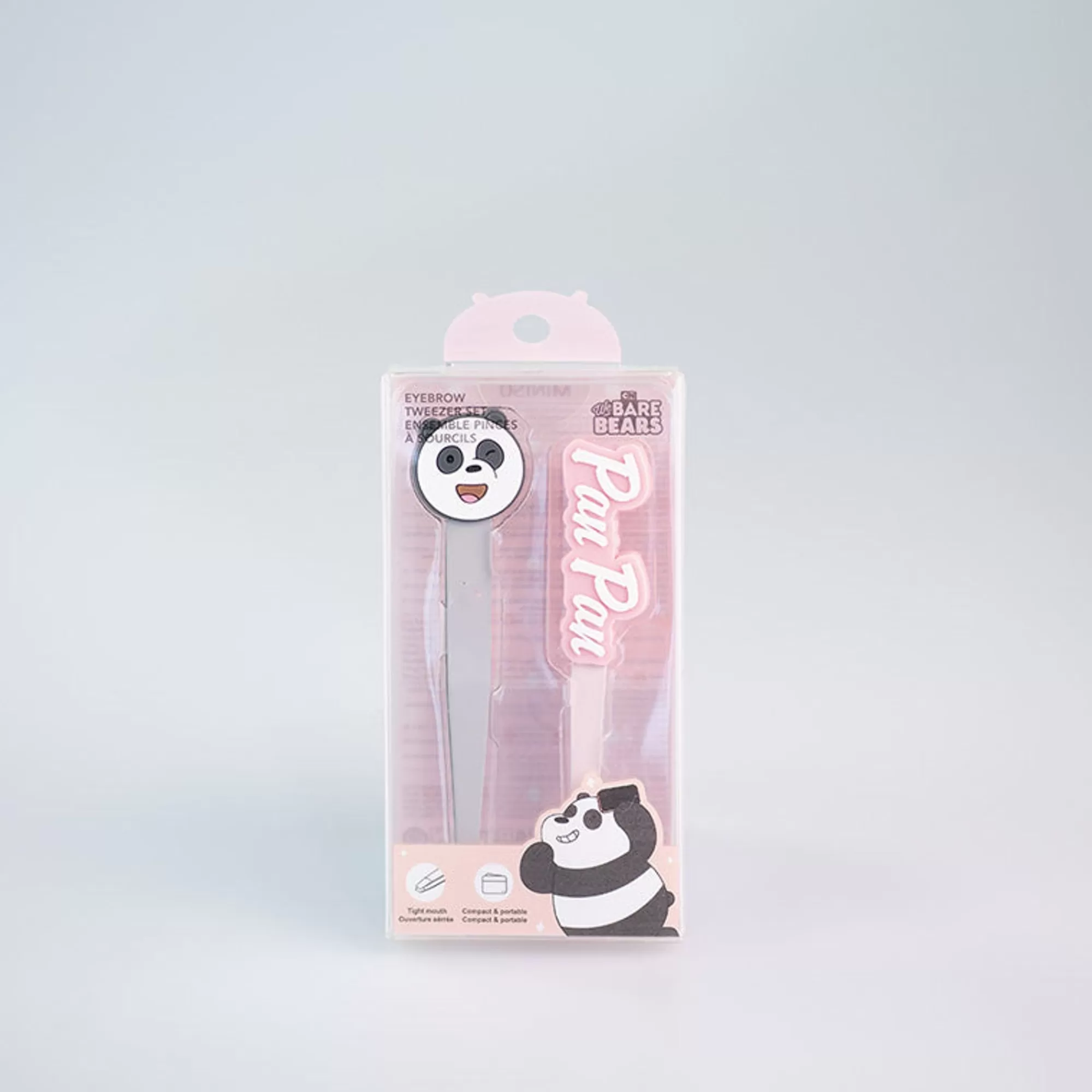 MINISO We Bare Bears-Set 2 Pinzette Per Le Sopracciaglia - Panda